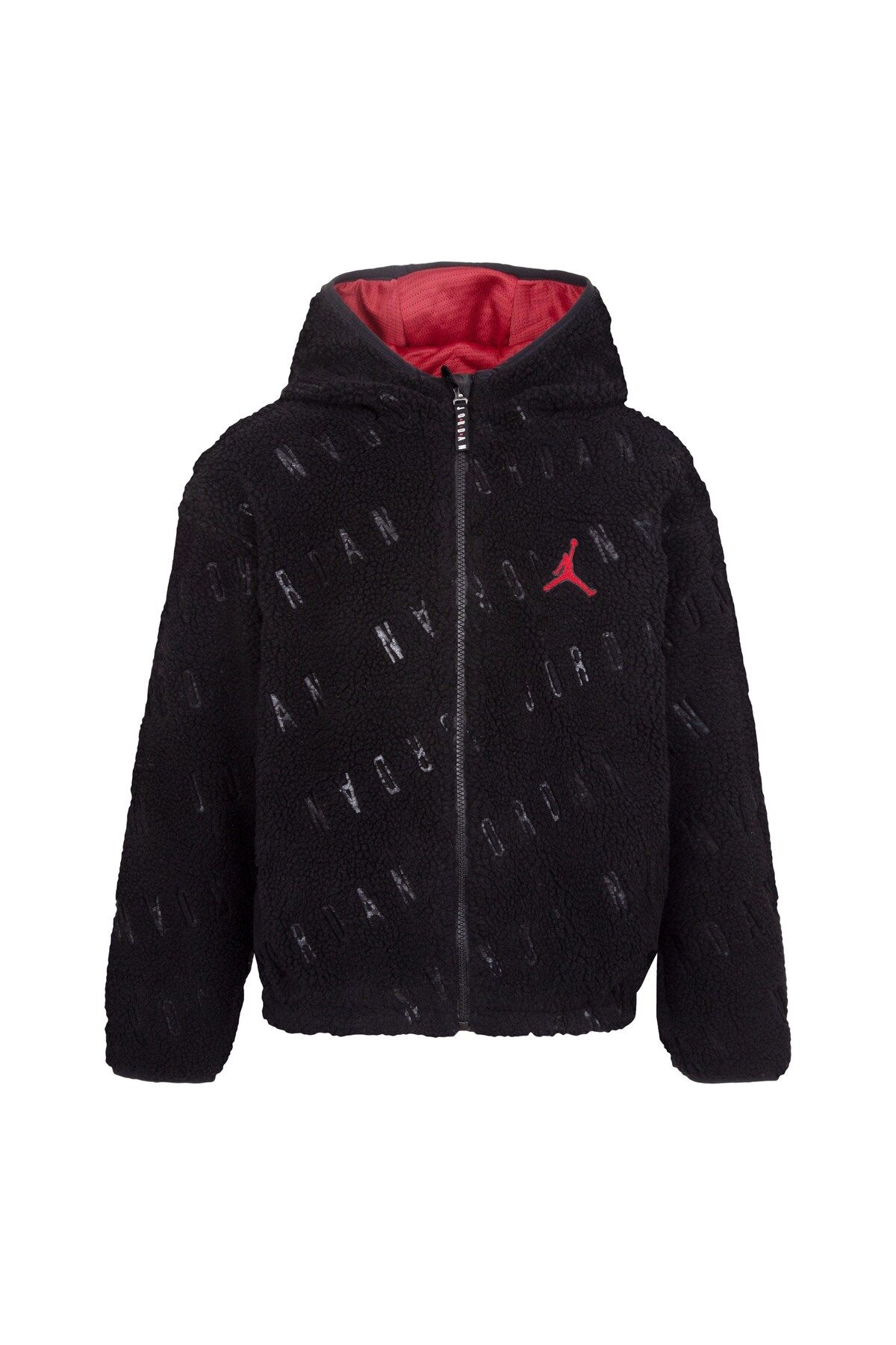Nike jacket black and red sale