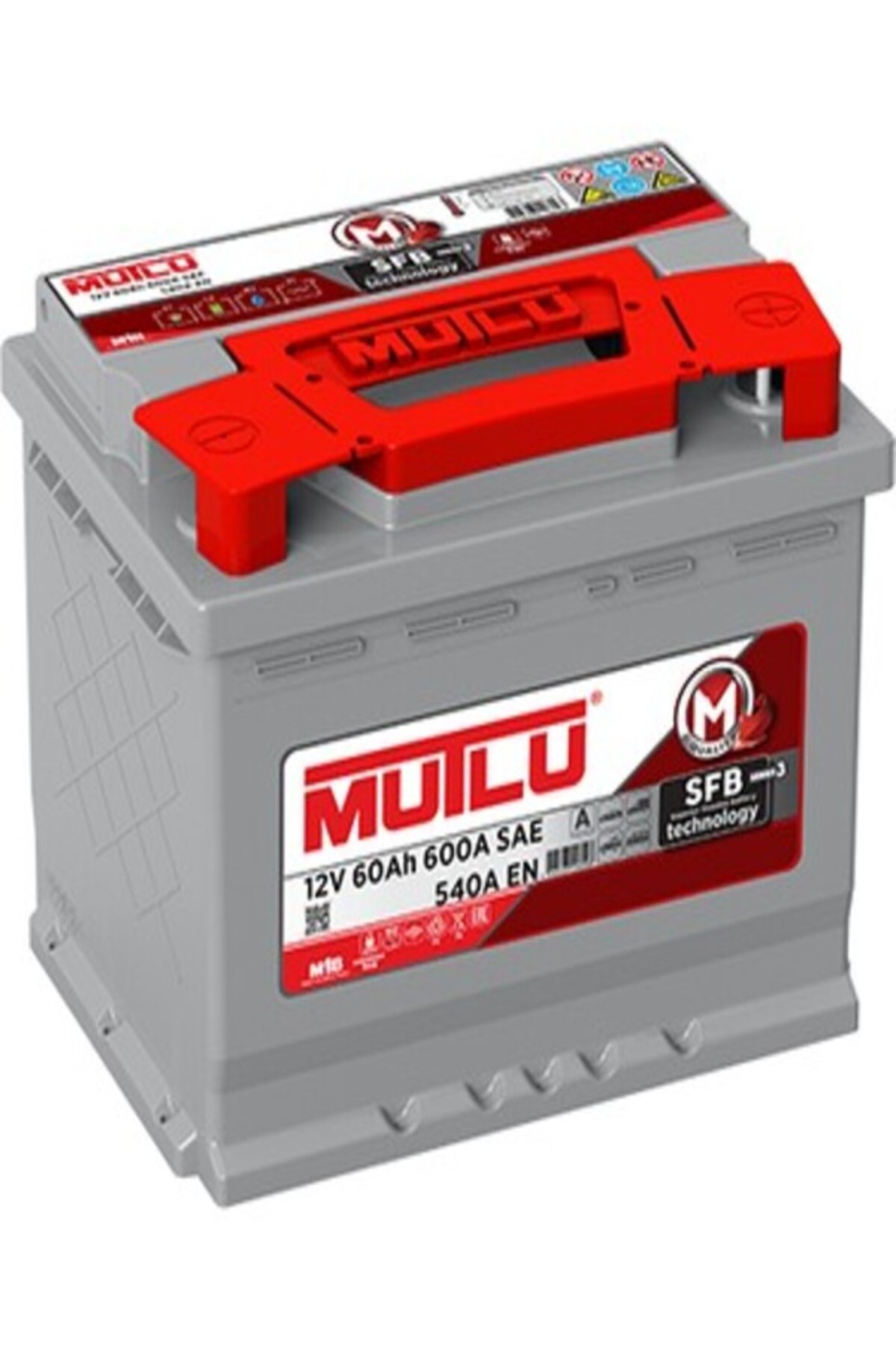 Mutlu 12 Volt 60 Amper Akü. Yeni Üretim Tarihli.