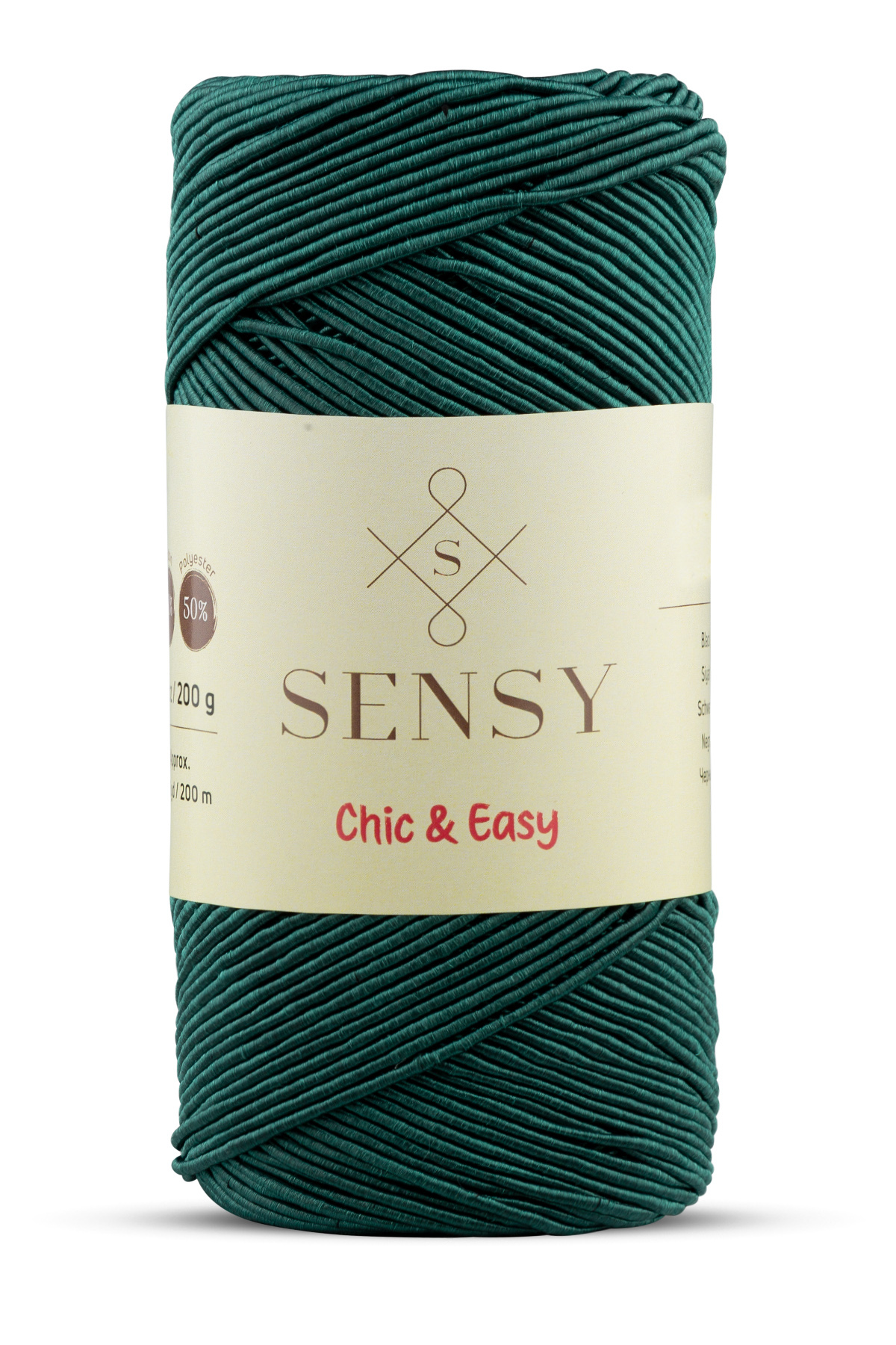 Premium Chic&Easy 200g Slim Supra Rope Waxed Rope Macrame Rope Runner Rope Pase Rope Green