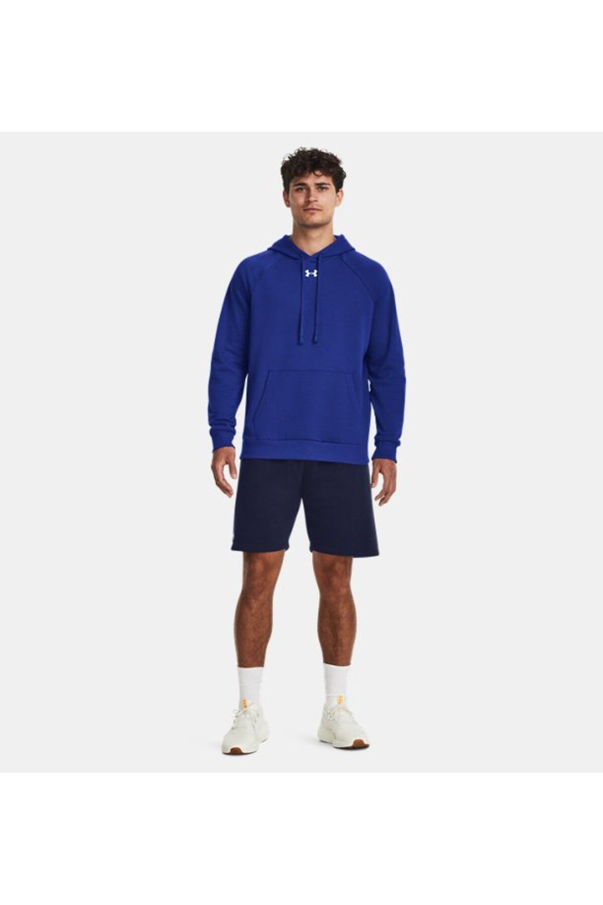 سویشرت ورزشی آبی مردانه رقیب UA Fleece Hooded Top 1379757 400 Under Armour