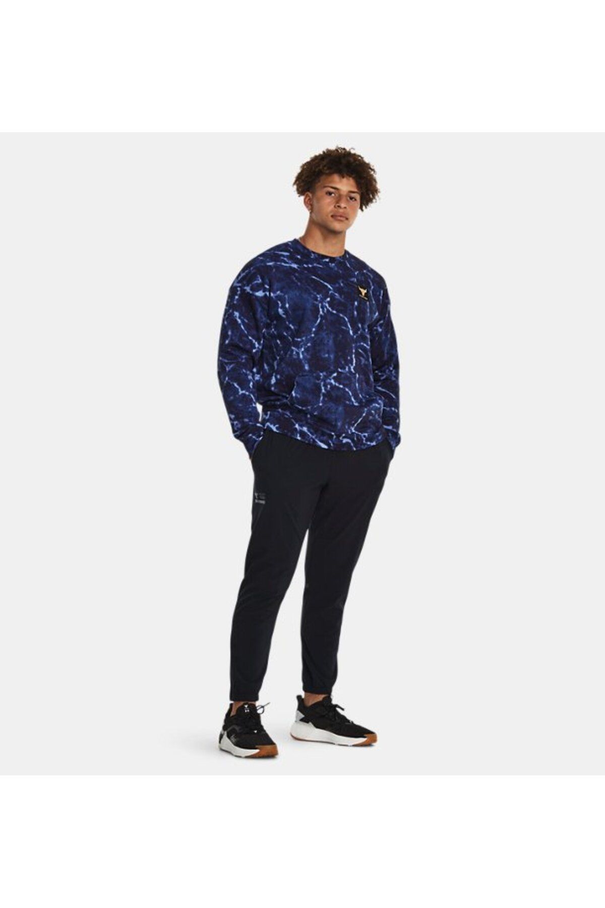 شلوار گرمکن ورزشی مشکی مردانه پروژه راک غیرقابل توقف خدمات شش 1380102 001 Under Armour