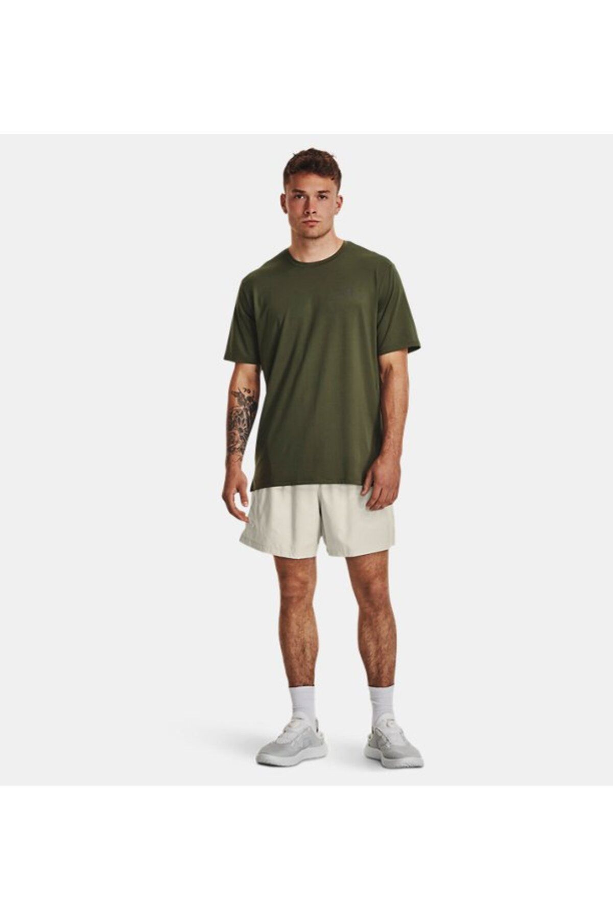 تی شرت سبز مردانه آستین کوتاه 'S UA RUSH ™ 1366138 390 Under Armour