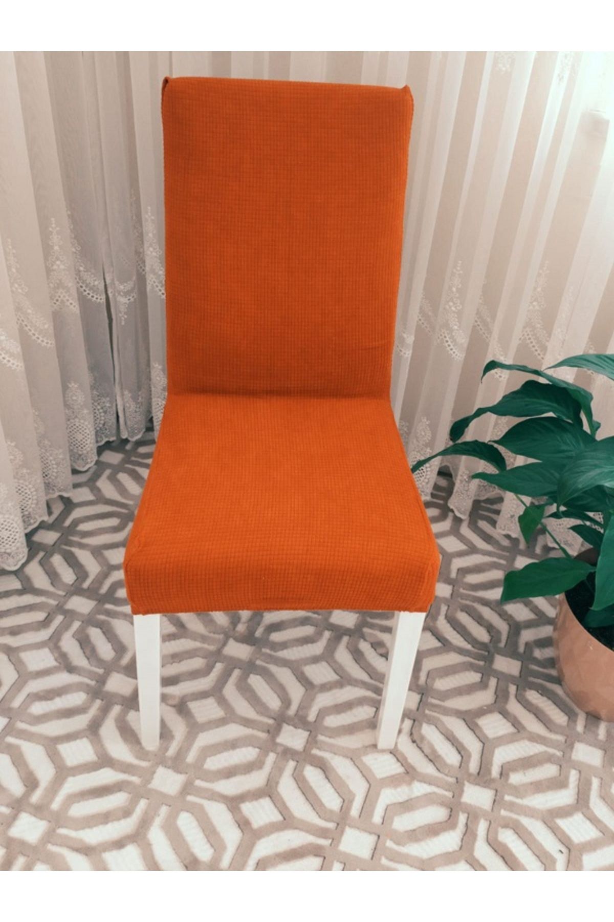 روکش صندلی زرد کیس لیکرال قابل انعطاف پوشش الگوی Piticare 1 قطعه  Bright Home