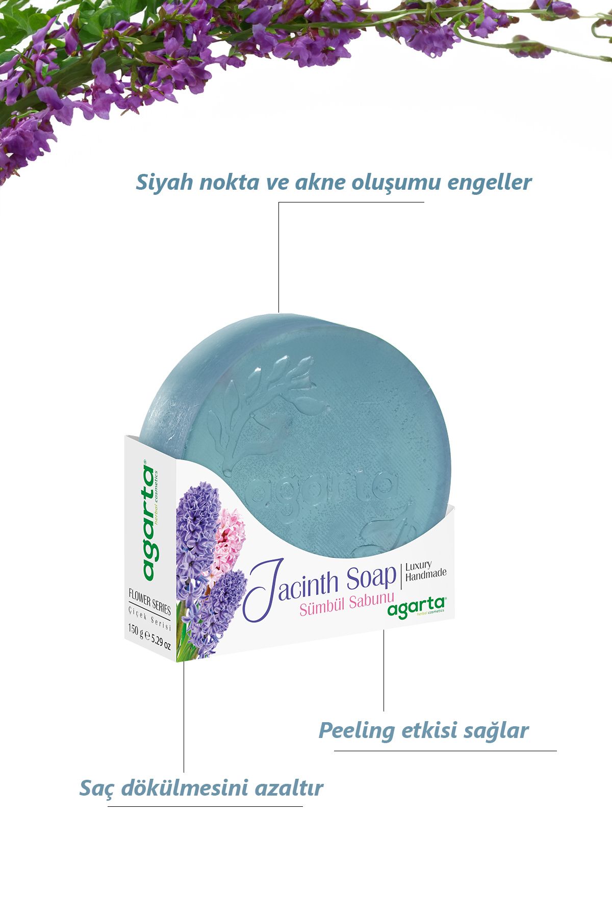 صابون طبیعی سنبل دست ساز 150 گرم Agarta