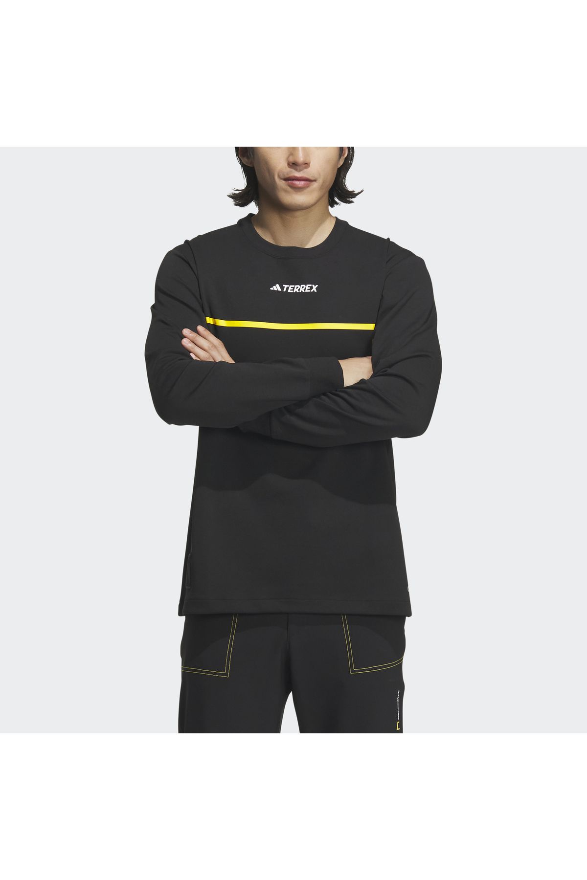 Adidas long sleeve shirt hot sale black