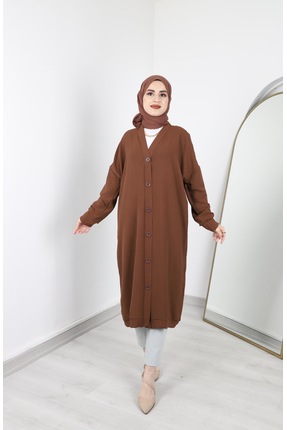 By Hacer Ayaydın Fashion Aerobin Ara Boy Kadın Basic Tunik/ Yazlık Hırka