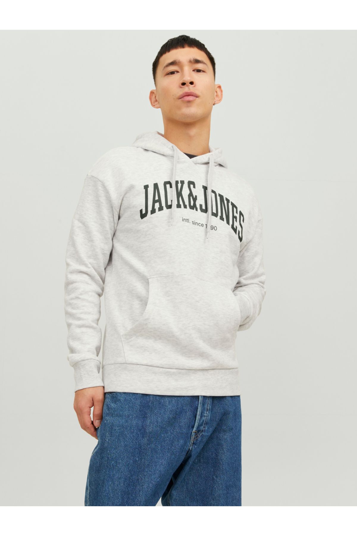 Толстовка с капюшоном и принтом логотипа Jack & Jones — Josh TYC0B6F61N169356822355642