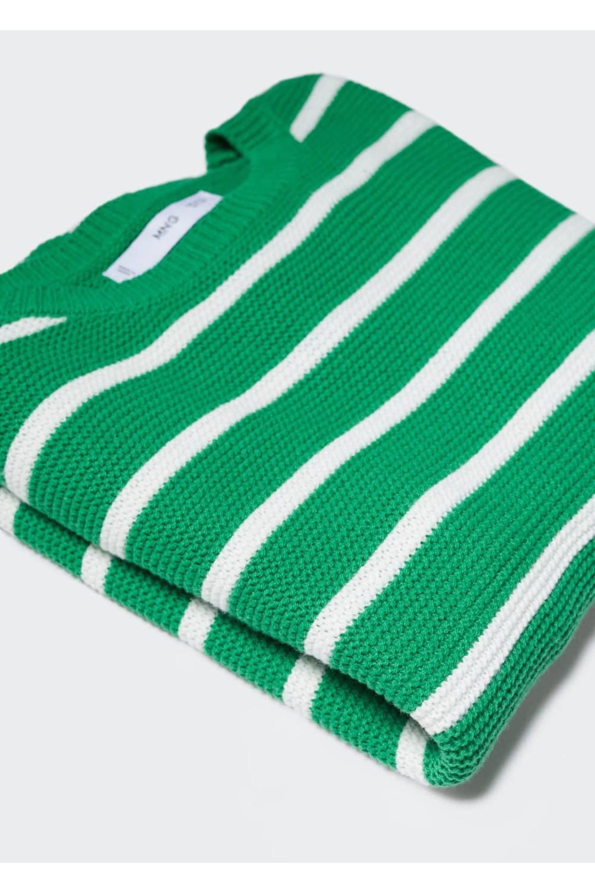 بافت و پلیور زنانه سبز منگوMANGO | 47004022 اورجینال - تصویر 6