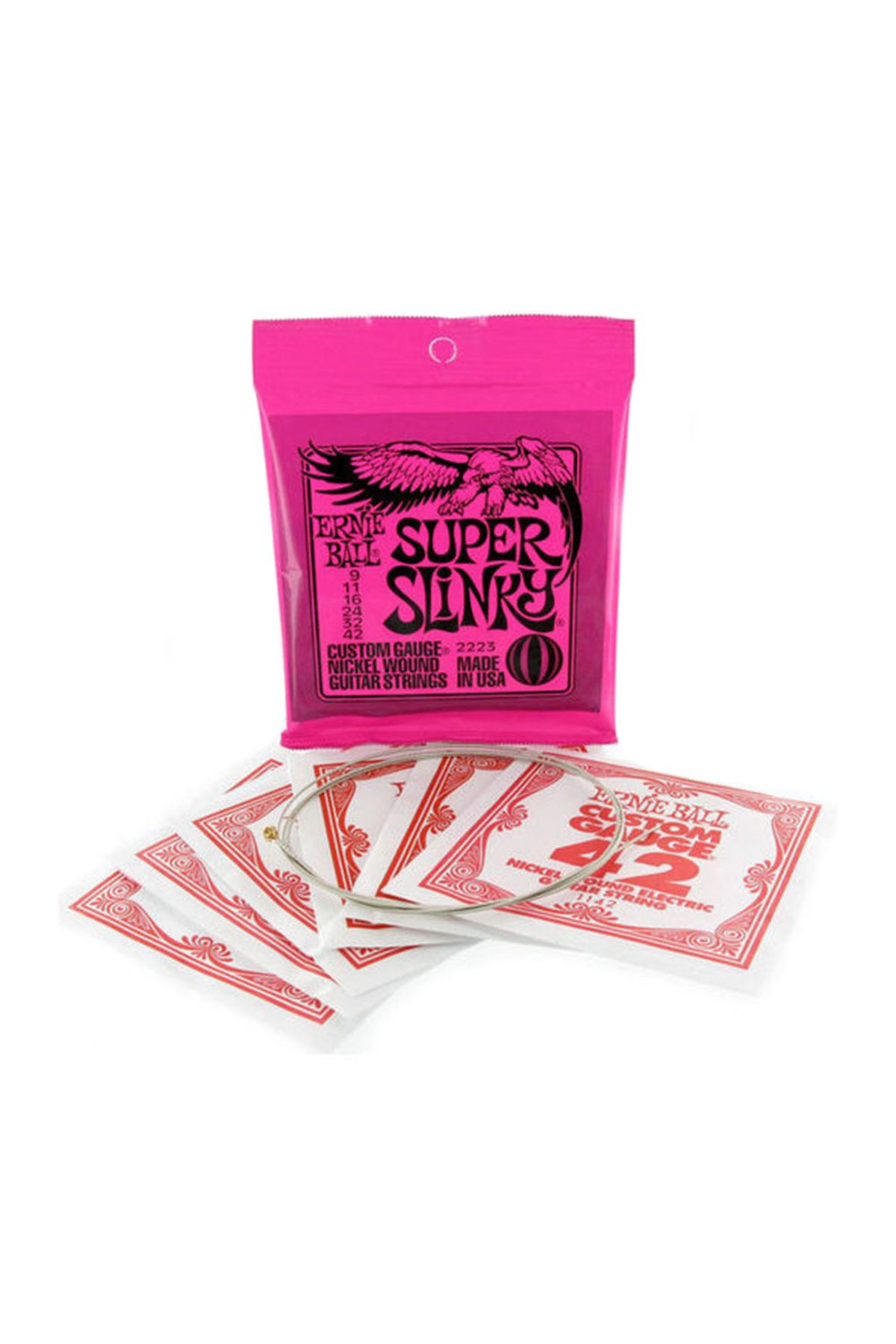 Ernie Ball P02223 Super Slinky 09 42 Elektro Gitar Teli Fiyat