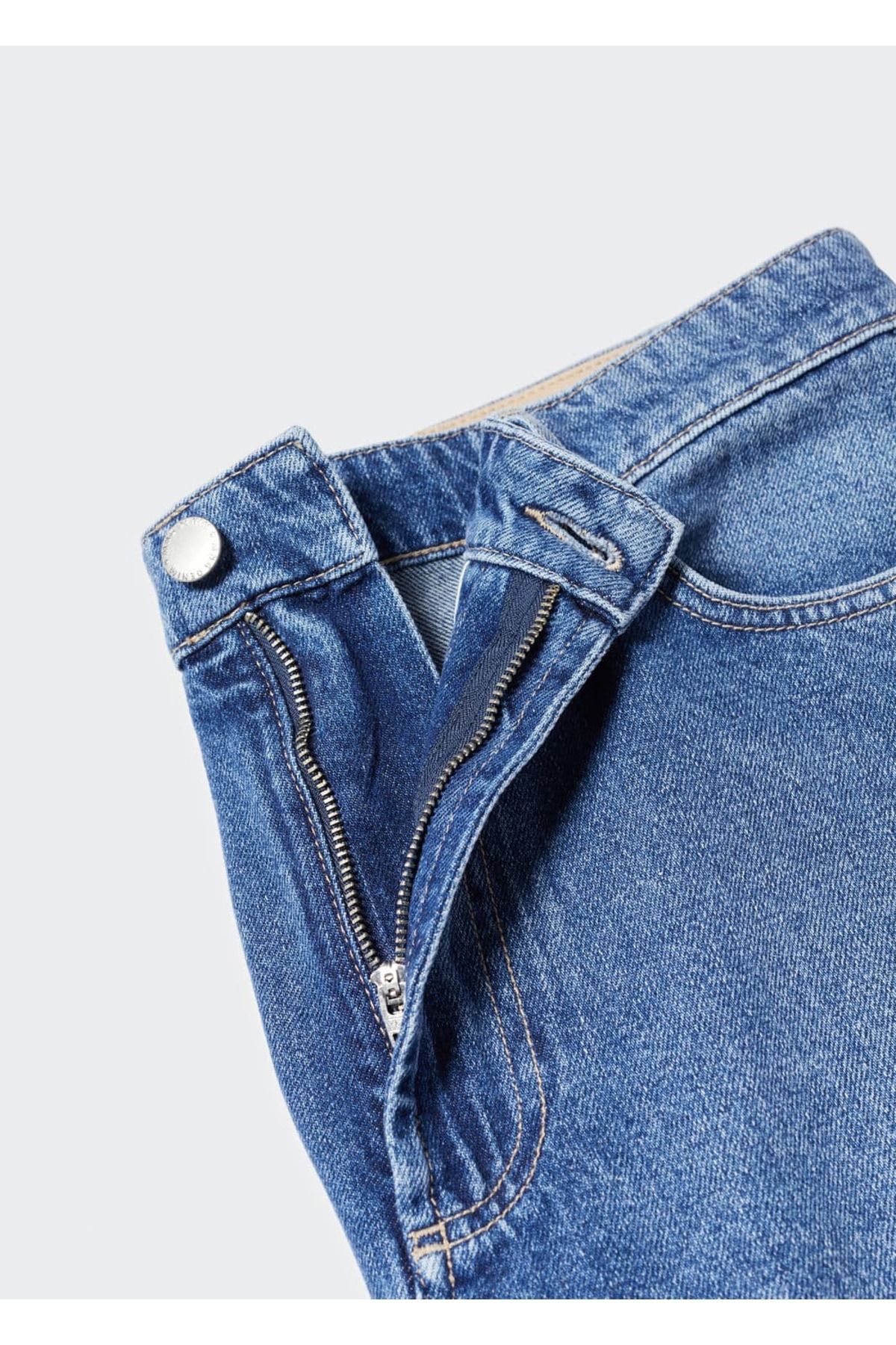 MANGO Man-Regular Fit Denim Bermuda Shorts 5