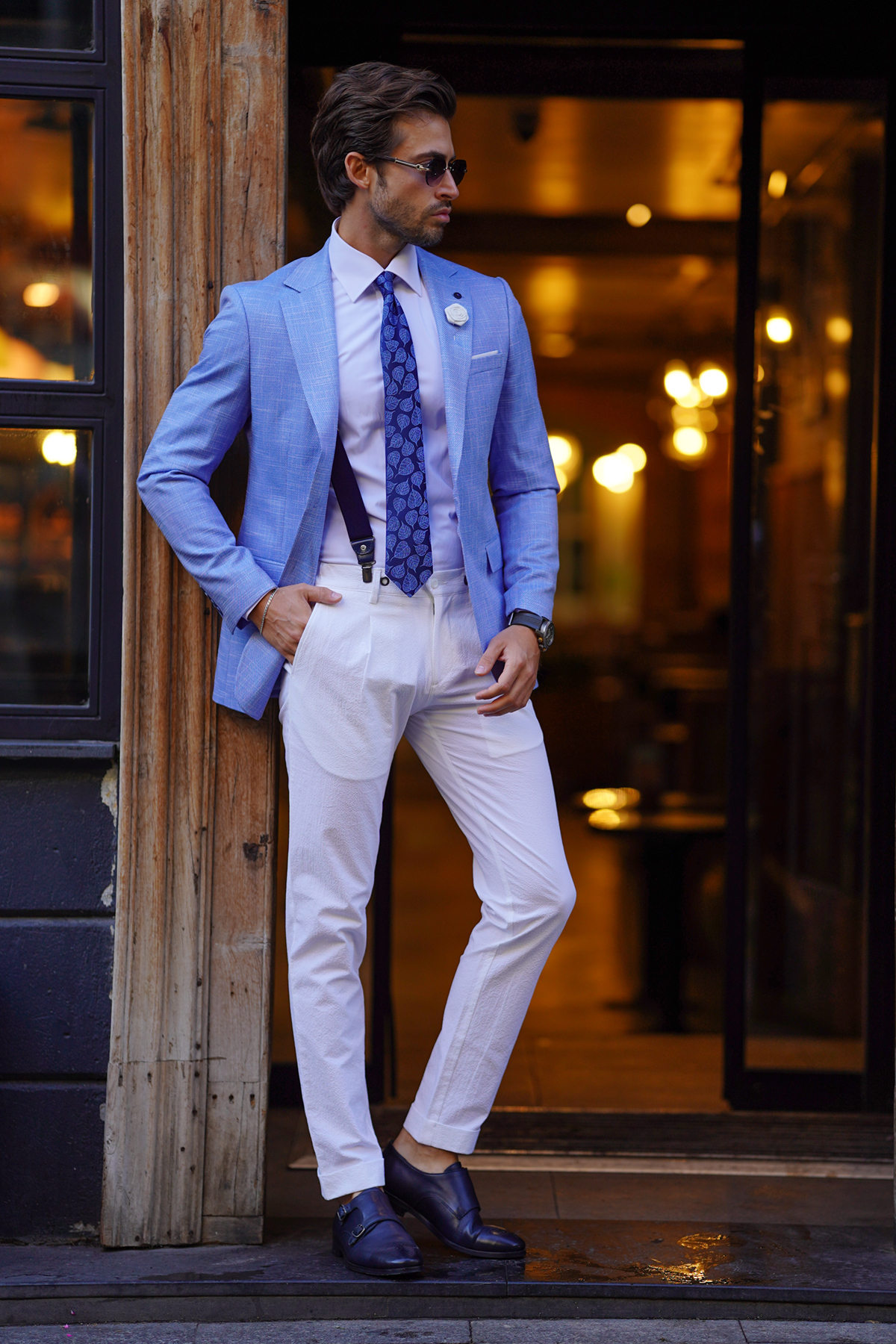 ژاکت مردانه آبی NAZEF | NZF-4242 اورجینال - تصویر 2