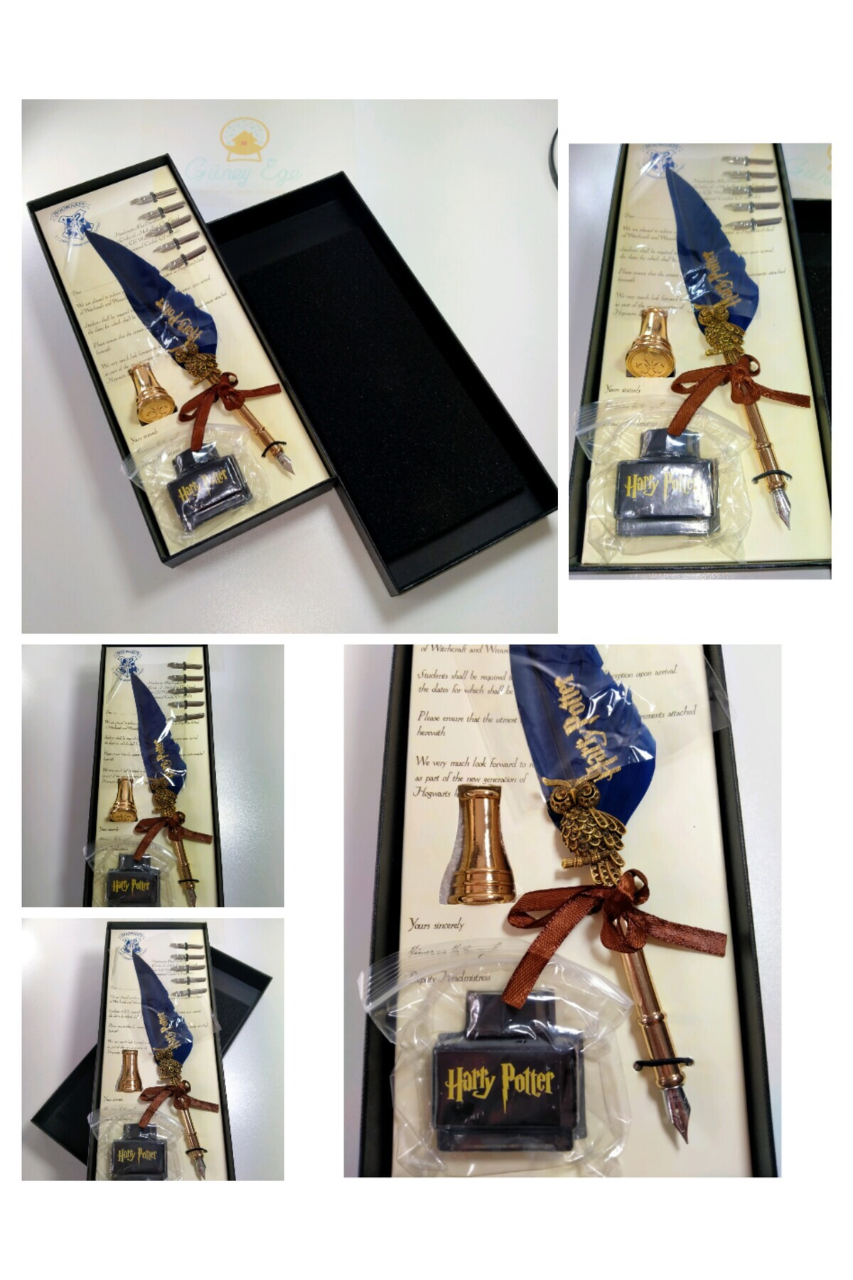 Kültür Hobi Dünyası Harry Potter Baykuşlu Divit Kalem Seti/ Hogwarts ...