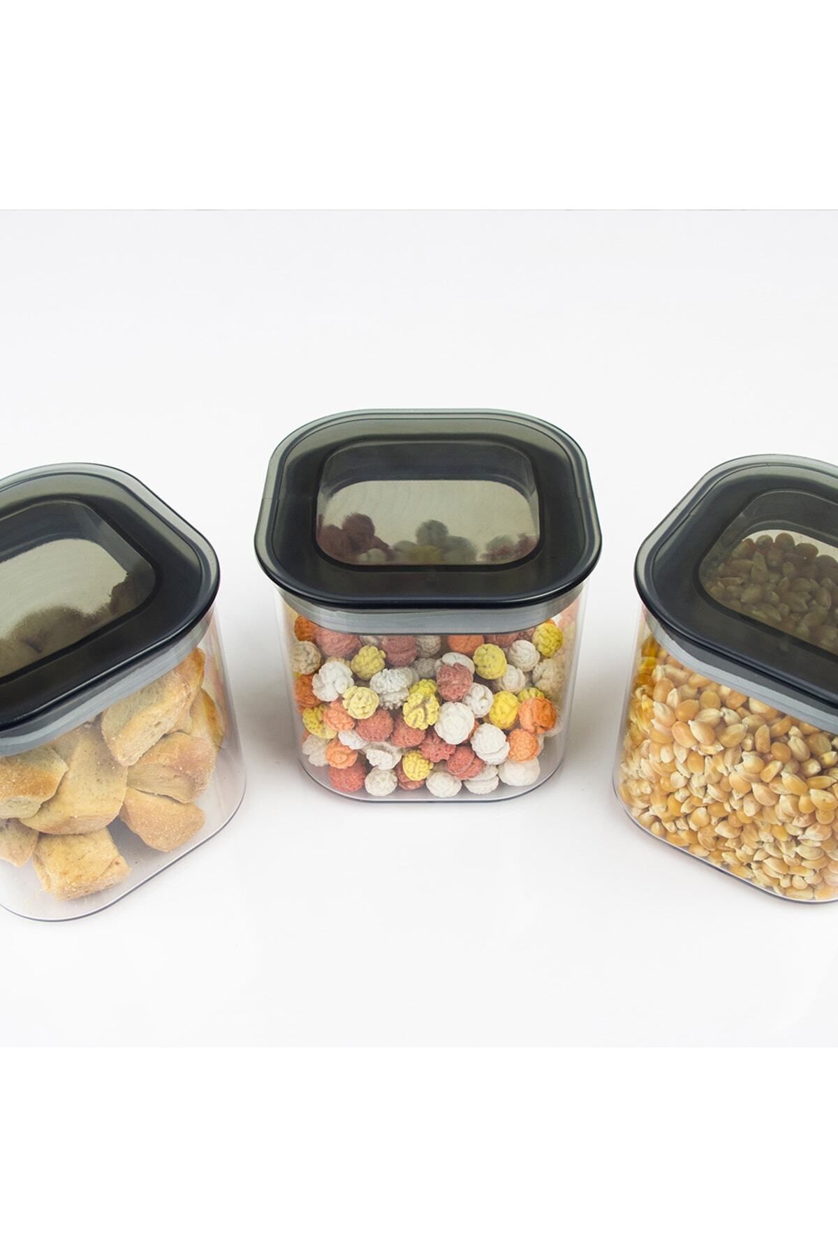 devigo-Set of 3 0.5 Lt Vacuum Square Food Storage Containers with Leak-Proof Lid 4
