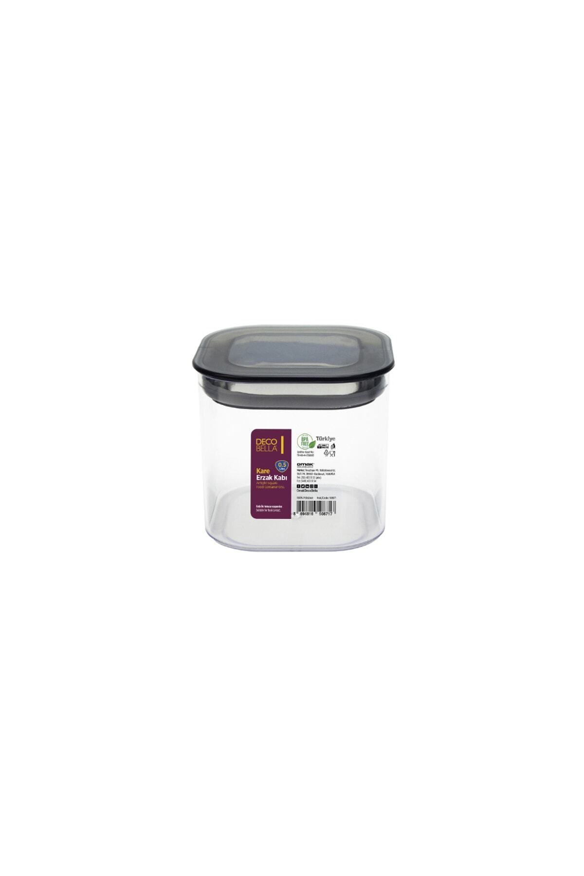 devigo-Set of 3 0.5 Lt Vacuum Square Food Storage Containers with Leak-Proof Lid 1