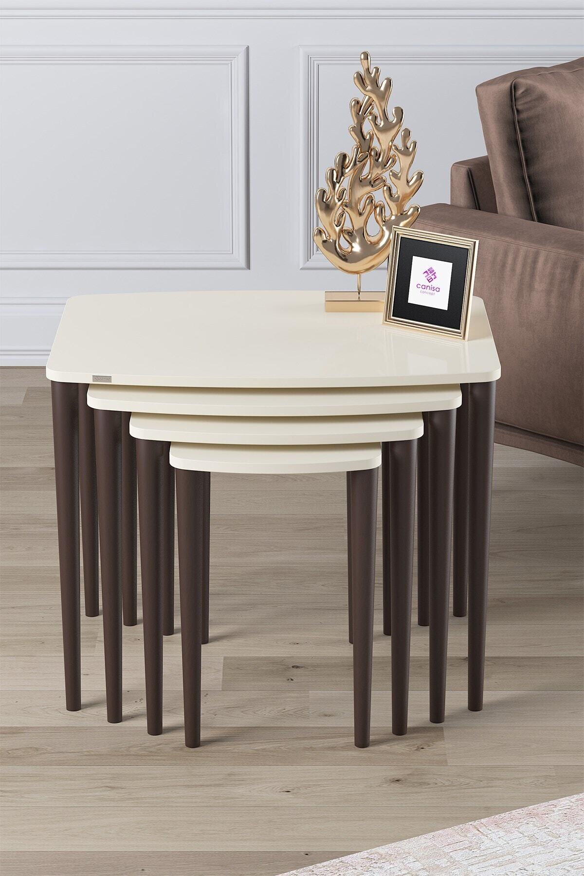 Anka Series Mdf Zigon Coffee Table Set of 4