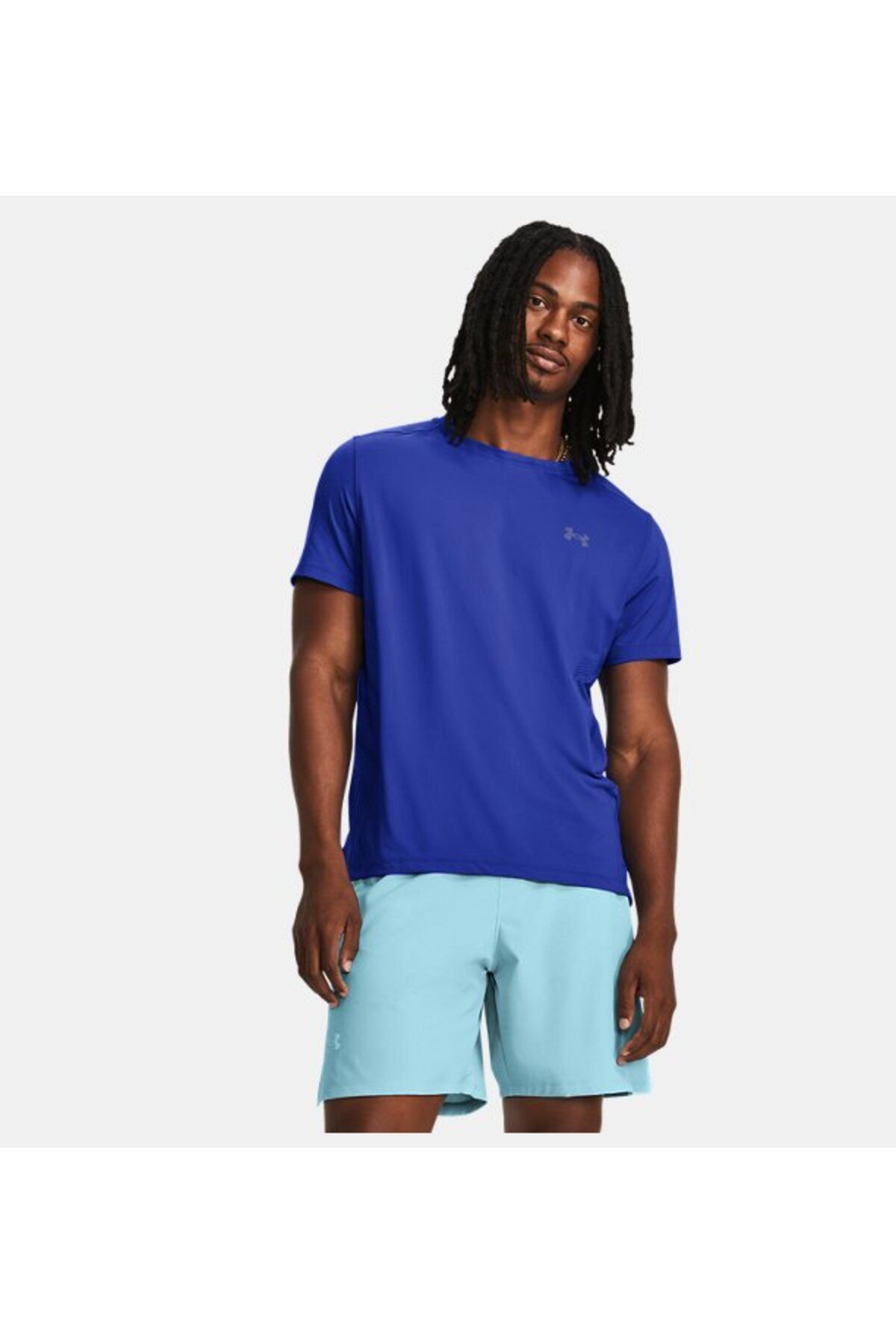تی شرت آبی مردانه آستین کوتاه لیزر در UA 1376518 400 Under Armour