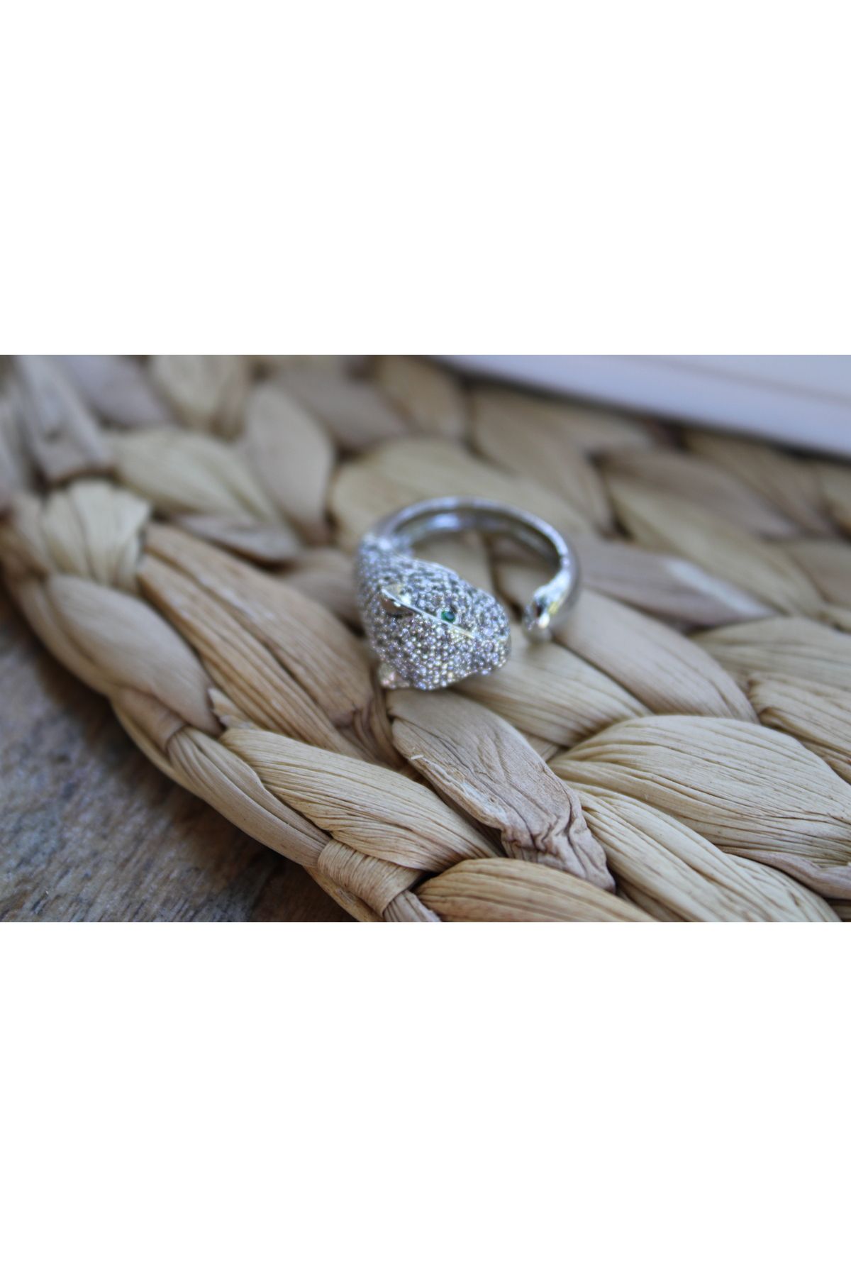 EROFİS-Zircon Stone Ring, Animal Figure Design Ring 4