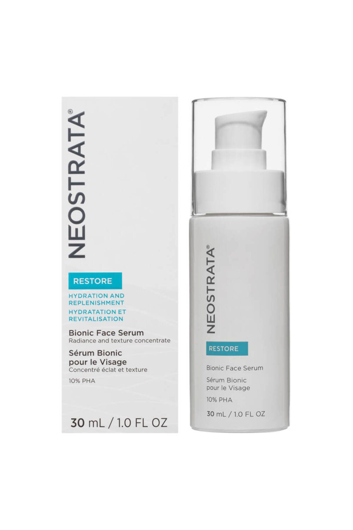 NeoStrata محصول بازسازی مکثی مرطوب کننده، سرم صورتی بیونیک با درخشندگی و زنده‌ایی فعلی 30 میلی‌لیتر
