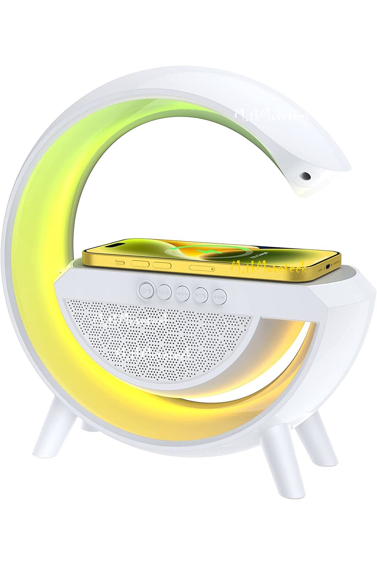 Apple 11/12/13/14Pro/Max Kablosuz Şarj Aleti İstasyonu Magsafe Standı Gece Lambalı Hoparlör Fm Radio 2