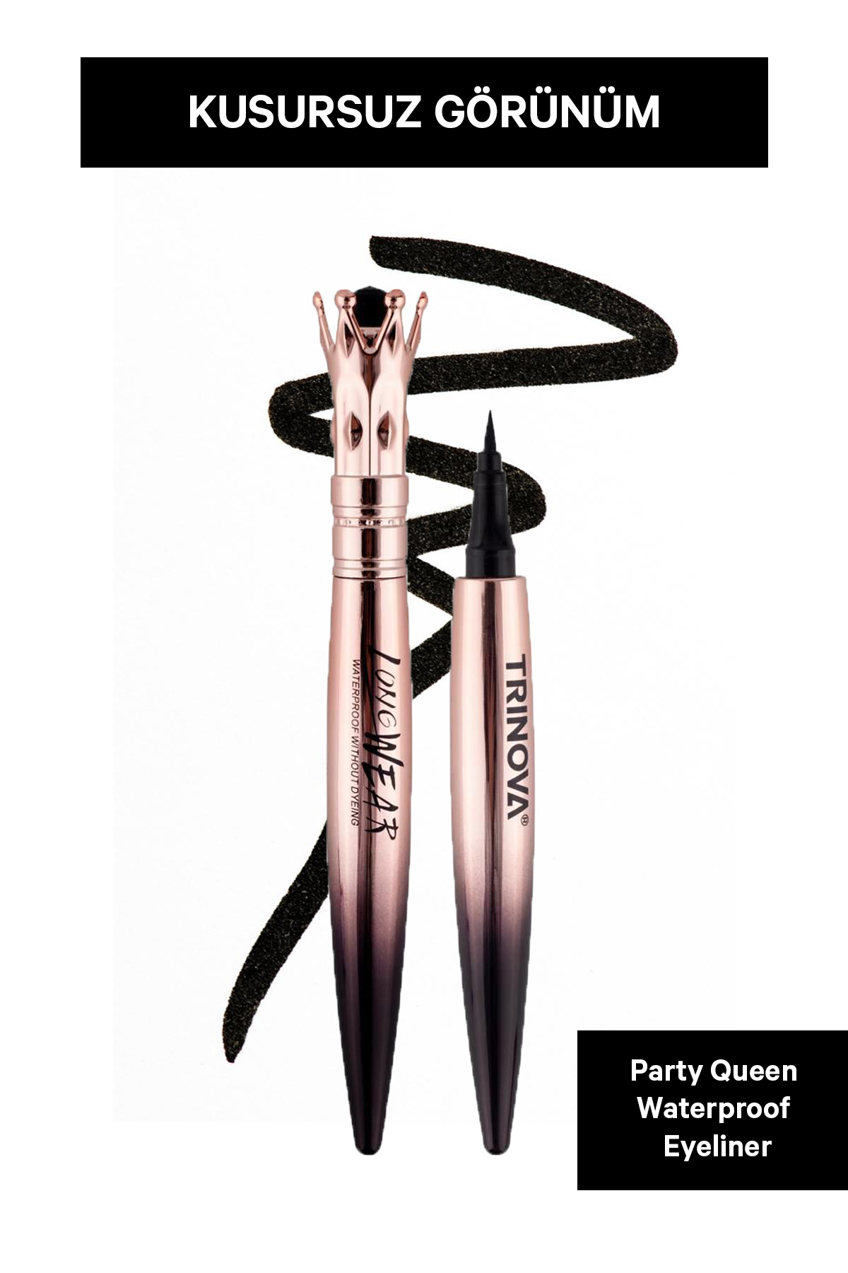 خط چشم  مشکی Trinova | Queen-01 اورجینال - تصویر 2