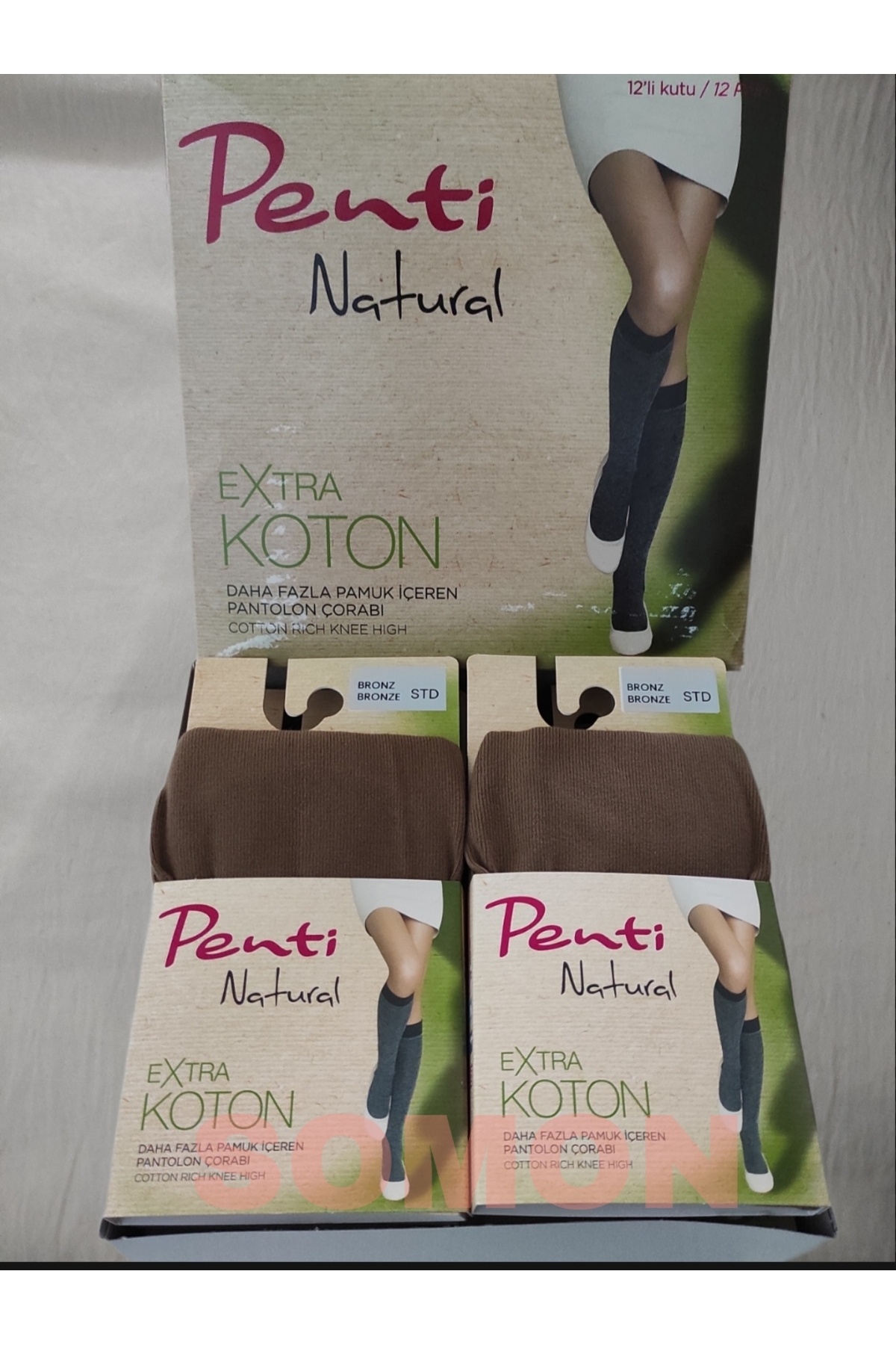 Ekstra Koton Pantolon Çorabı ( PENTİ PAMUKLU DİZ ALTI ÇORAP ) 12 ADET