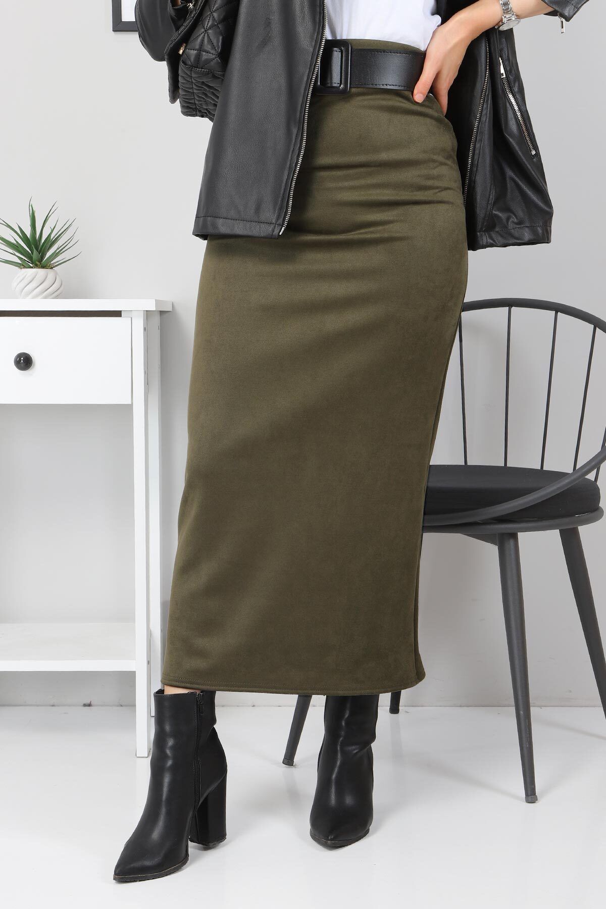 Pencil skirt on sale khaki