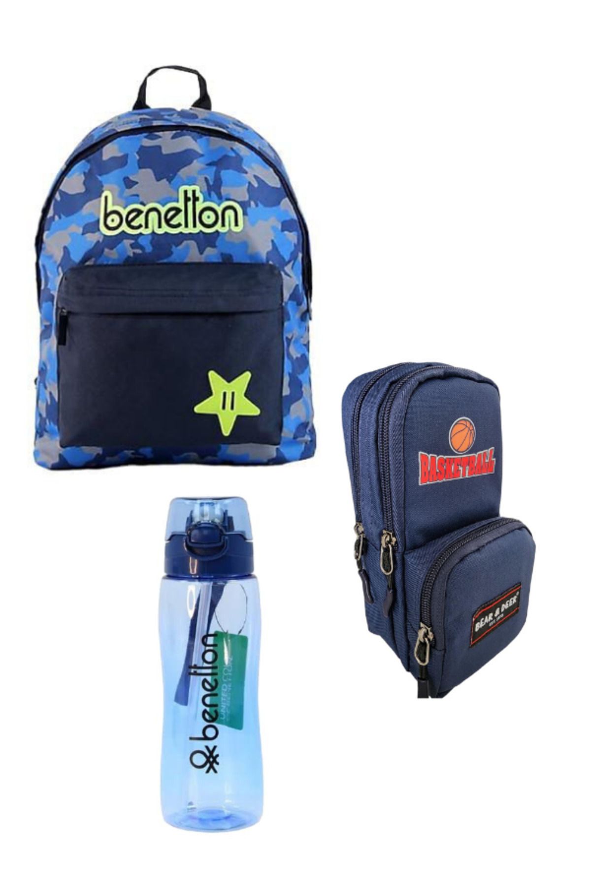 School bag with bottle holder store
