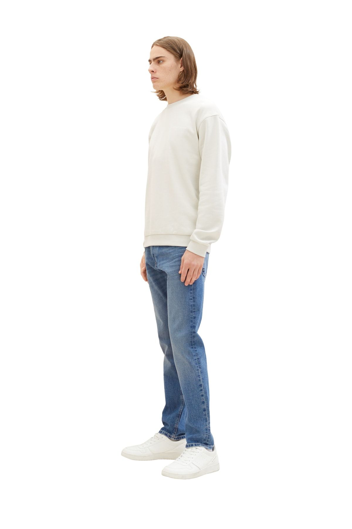Tom Tailor Denim-Džínsová pánska džínsovina so stredným praním 3