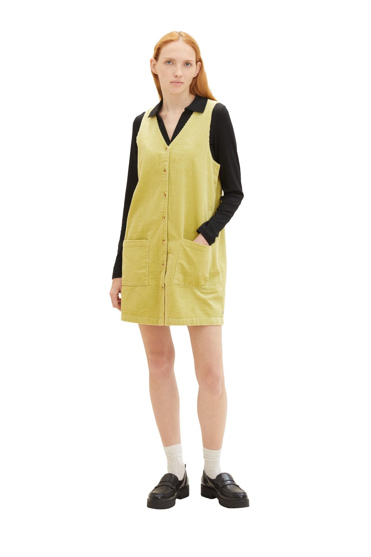 Tom Tailor Denim-Dress Women/Girl corduroy pinafore dress 2