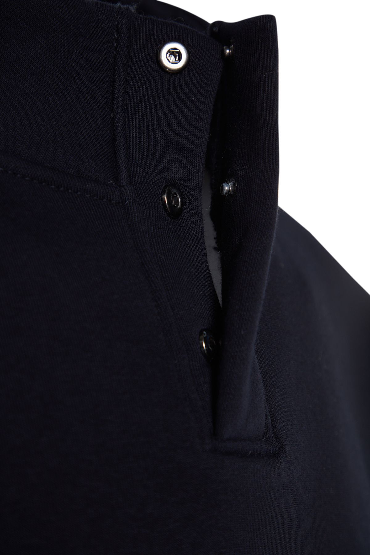 Trendyol Collection-Marineblaues, übergroßes Pullover mit Farbblockdesign, Stehkragen, Fleece TMNAW24sw00160 8