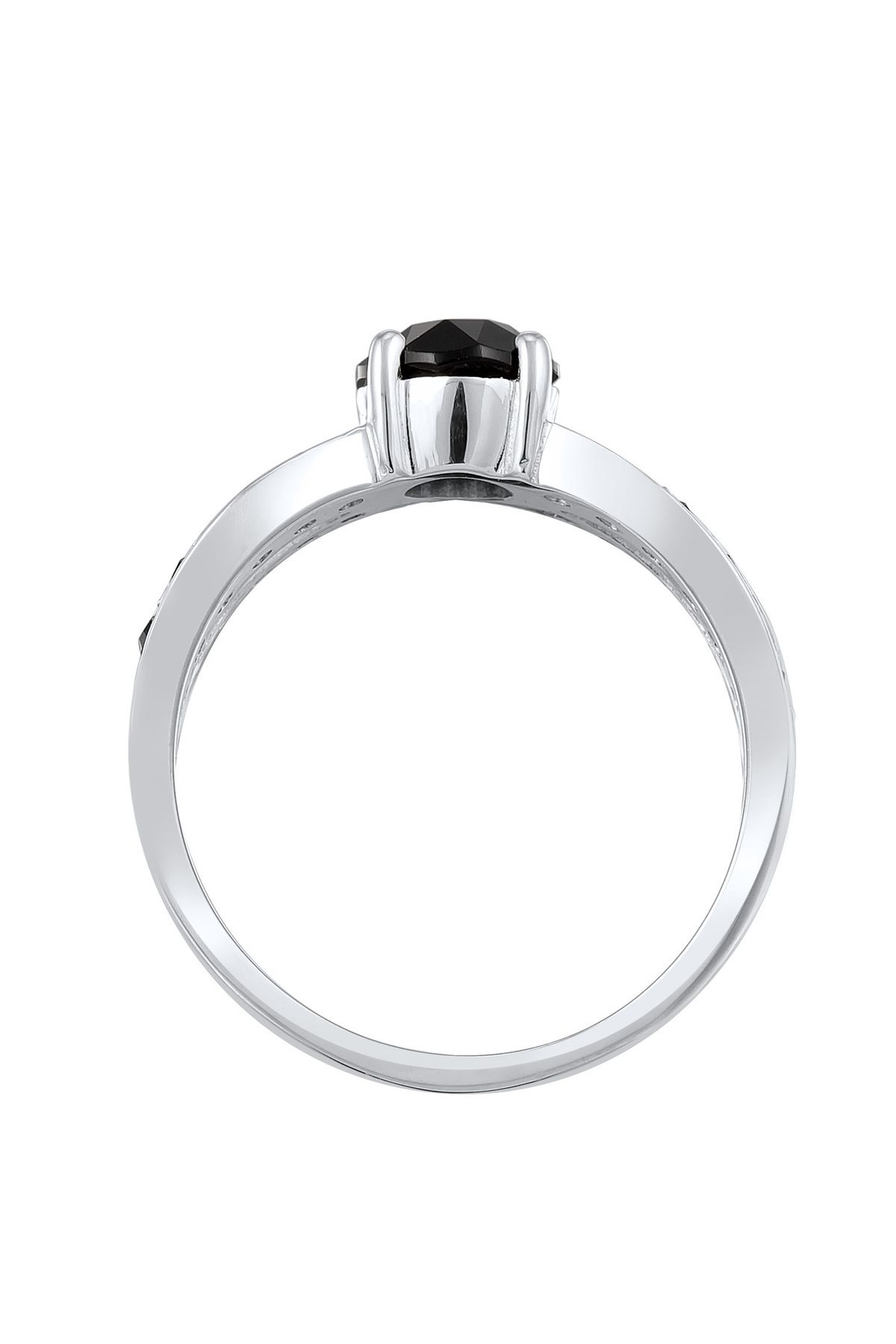 ELLI-Ring aus 925er Silber mit Kristallen – Solitär-Glamourös 3