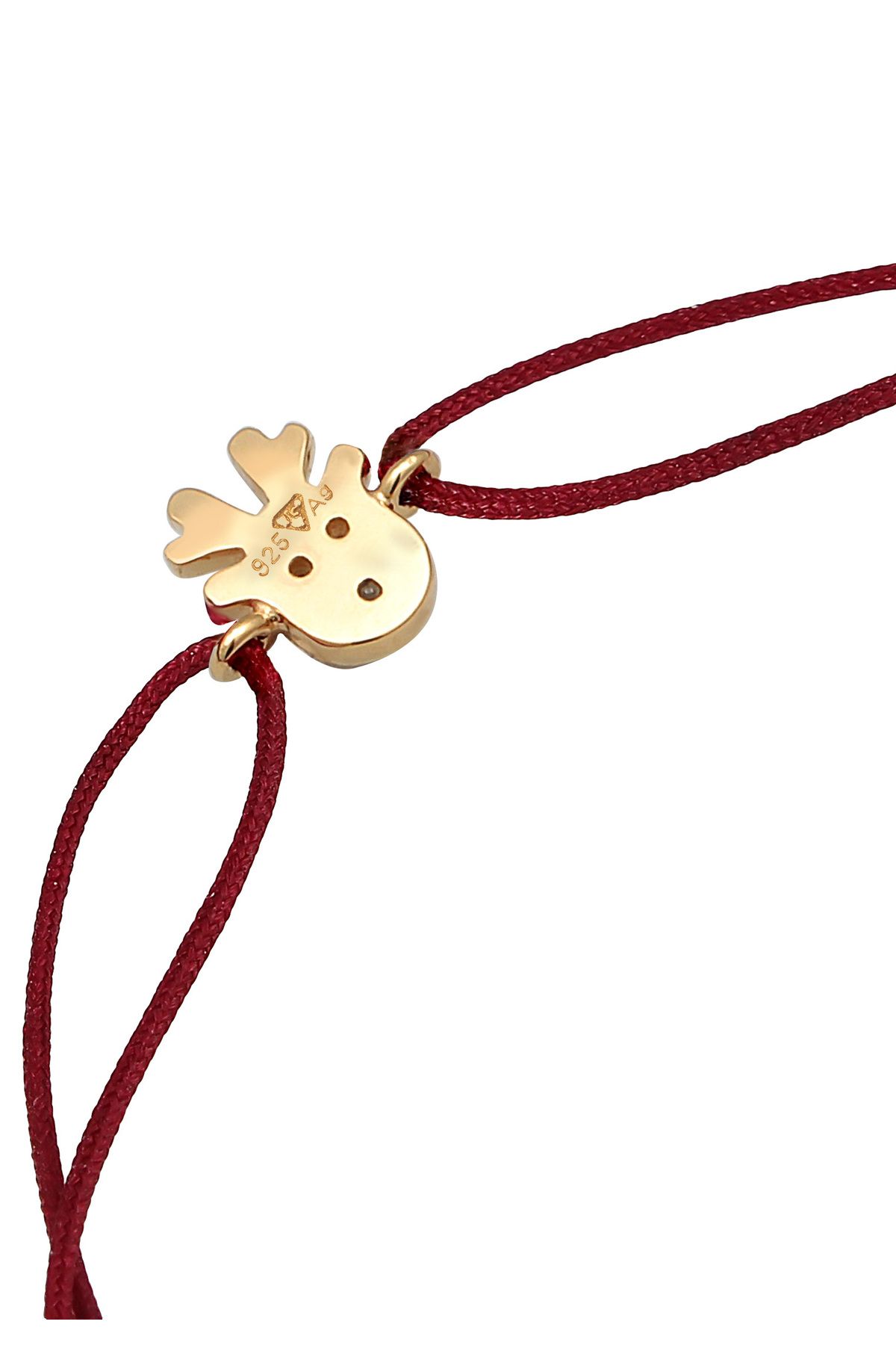 ELLI-Rentier X-Mas Nylon Spurstange – 925 Silberarmband 3