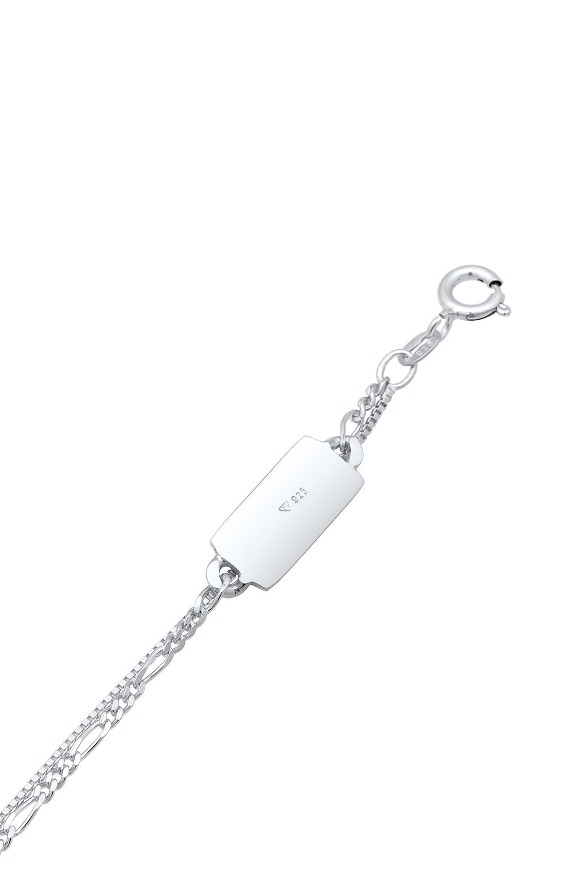 KUZZOI Halskette Herren Layer Figaro Venezianer Platte 925 Silber - Trendyol