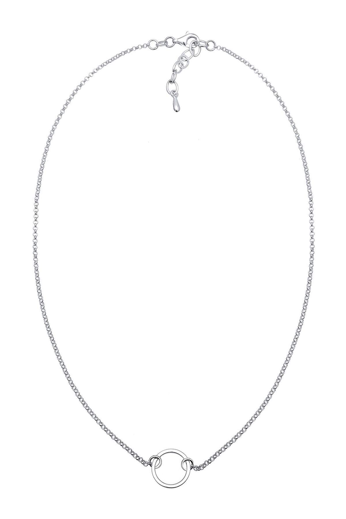 ELLI-Halskette Choker Kreis Trend Geo 925 Sterling Silber 3