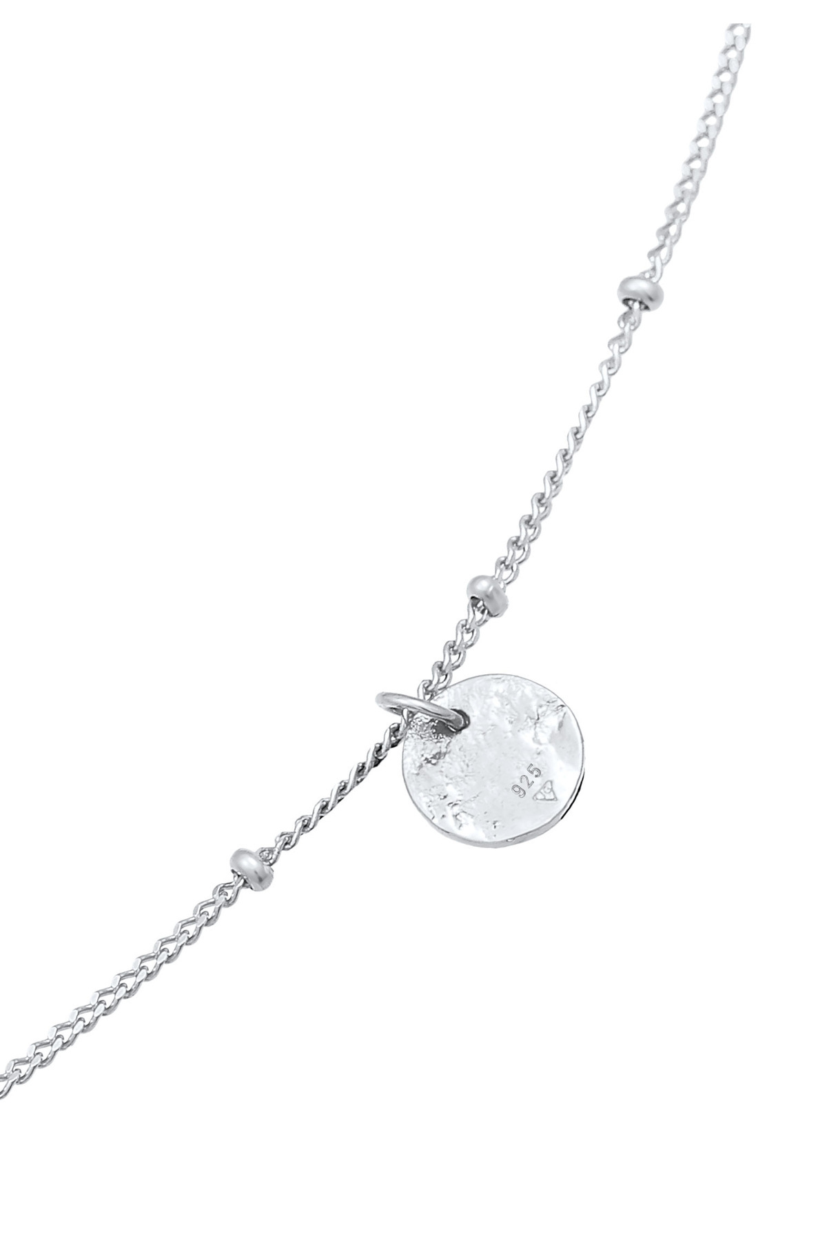 ELLI-Halskette Choker Kugelkette Plättchen 925 Silber vergoldet 5