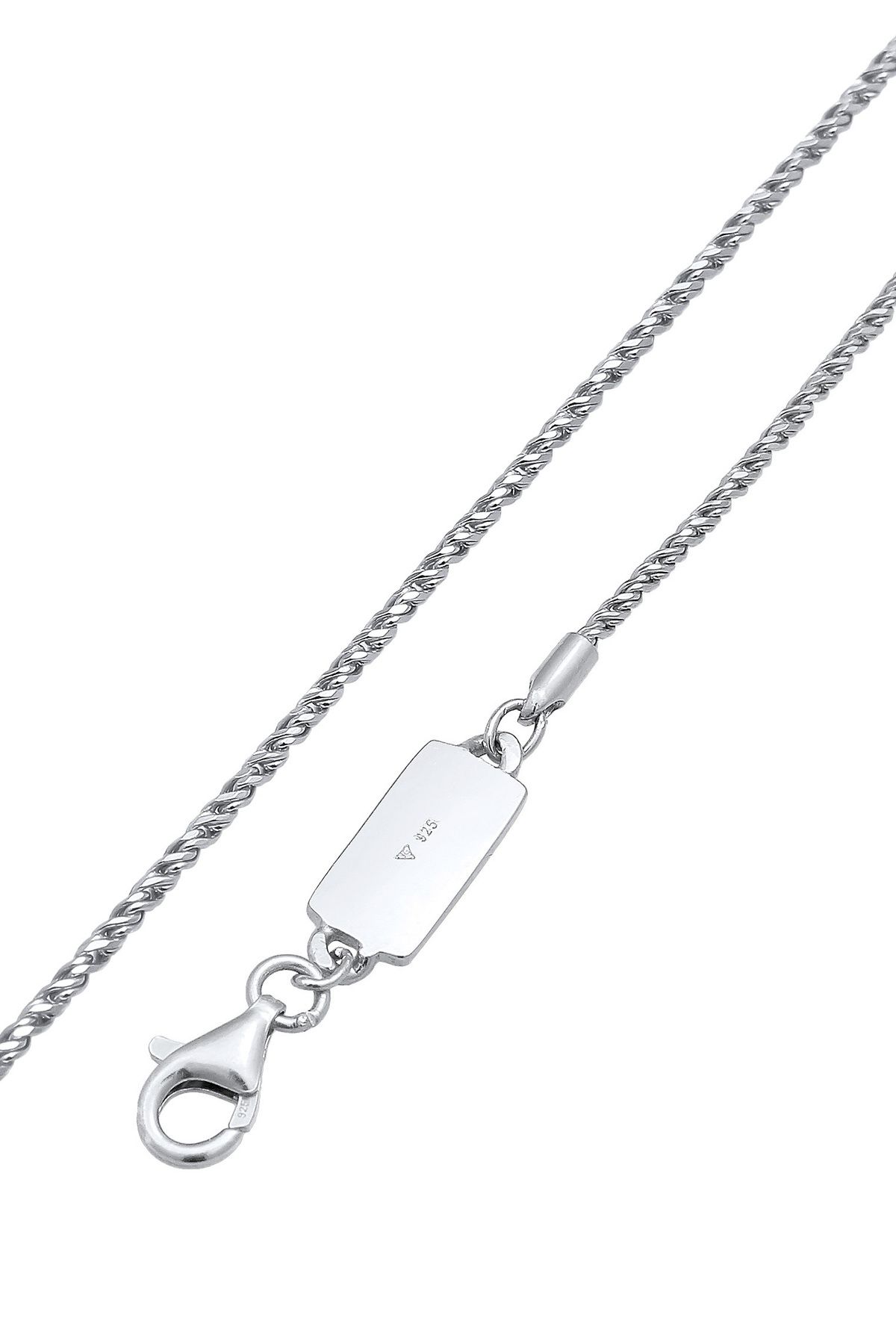 KUZZOI-Schmuckset Kette Kol Bandı Kordel Basic 925 Gümüş 3