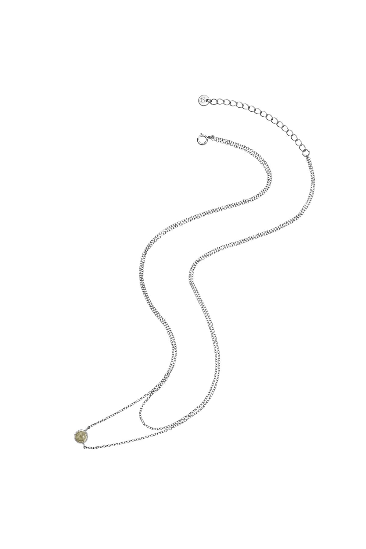 Glanzstücke München-Anhänger Sterling Silber Labradorit ile Silberhalskette Kette 3