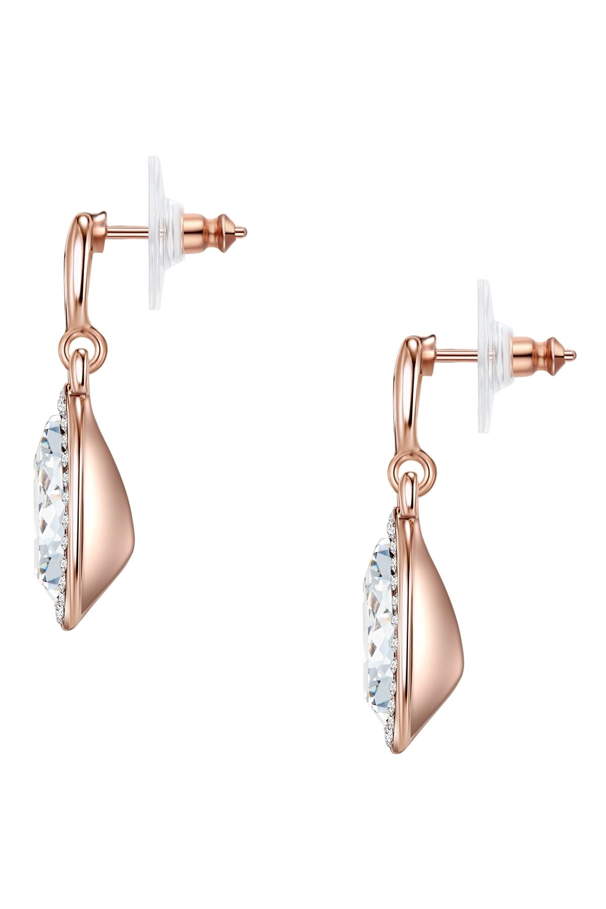 Lulu & Jane-Ohrhänger ve Kristallen von Swarovski® Ohrhänger roségold Glas weiß 2