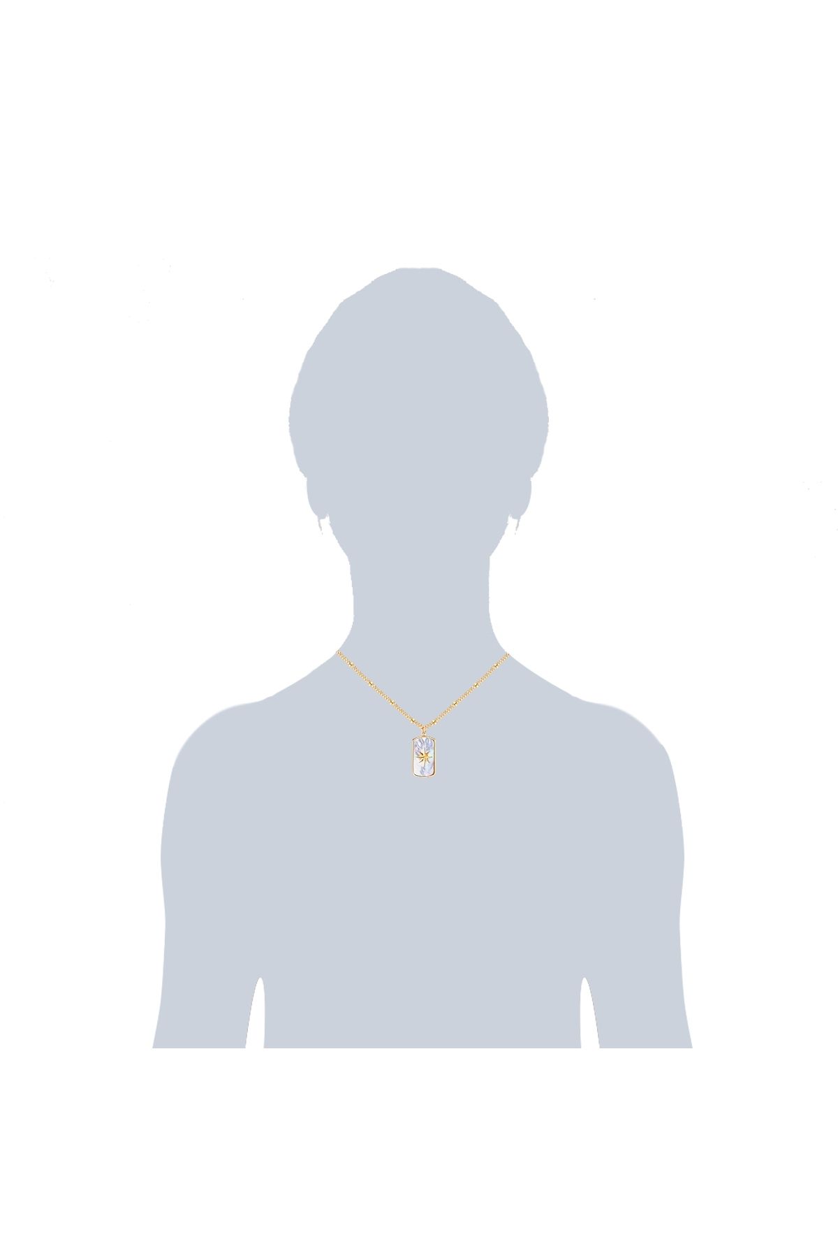 Valero Pearls-Edelstahlhalskette Kette Edelstahl gelbgold Perlmutt 3