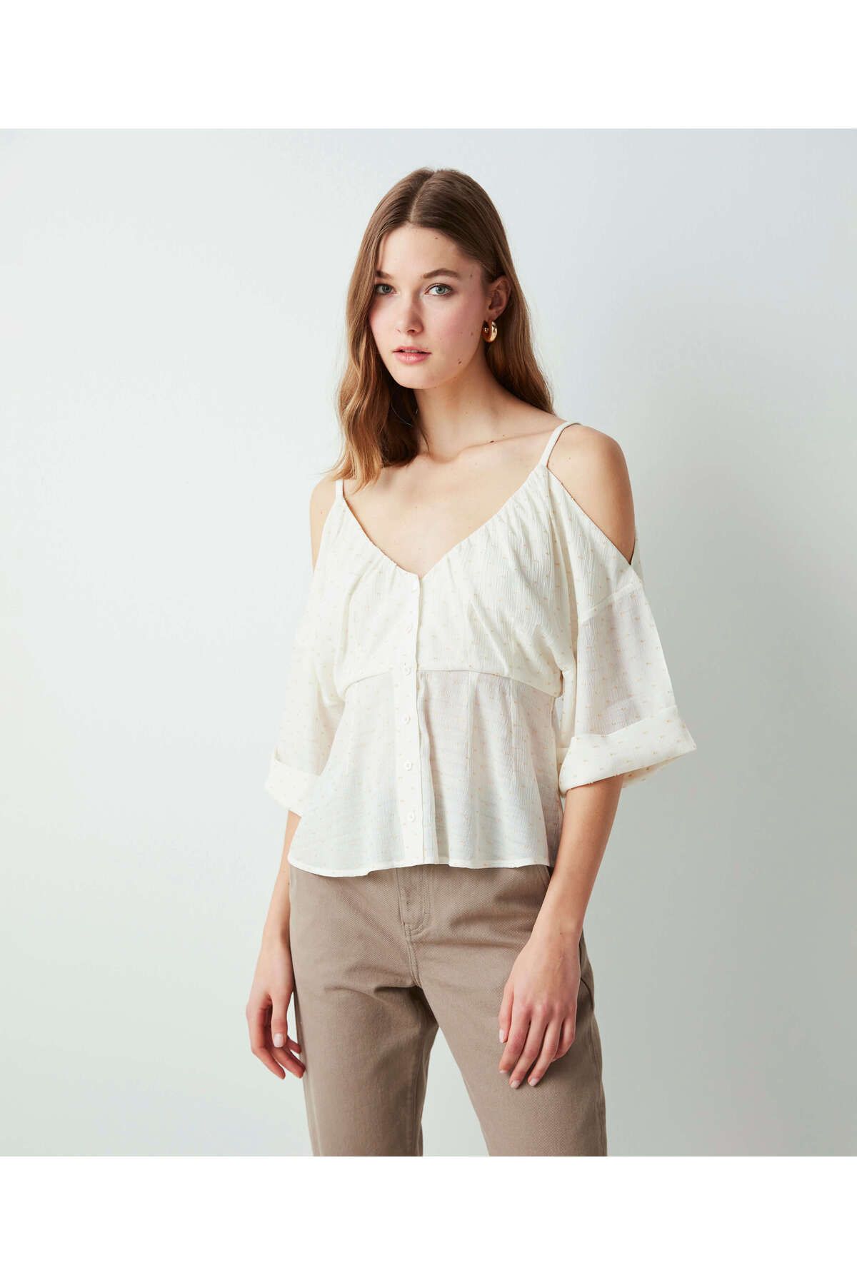 İpekyol-Bluse mit Polka Dot-Muster 5