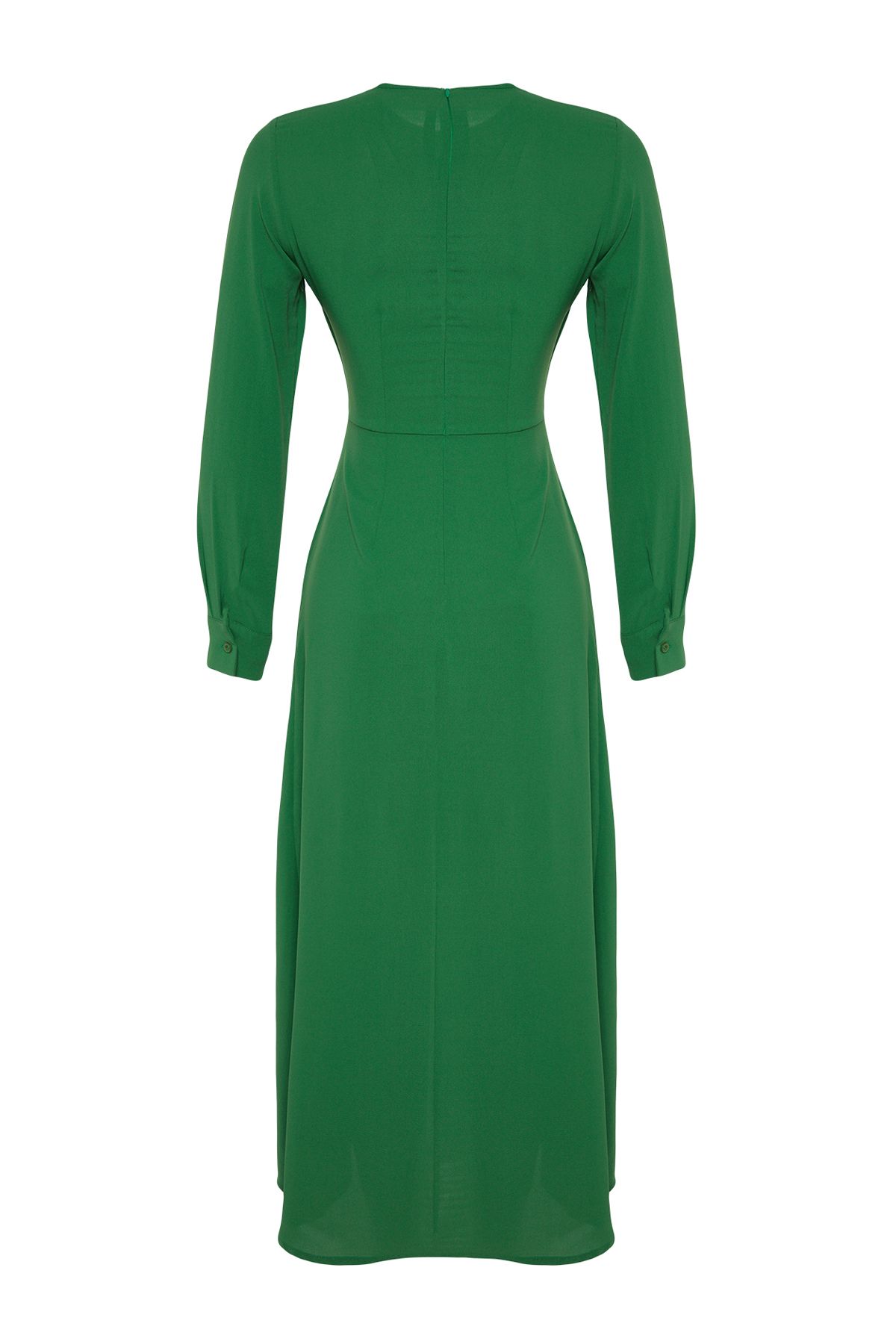Trendyol Modest-Detailní zelené tkané oblečení z aerobinu TCTAW24EB00067 9