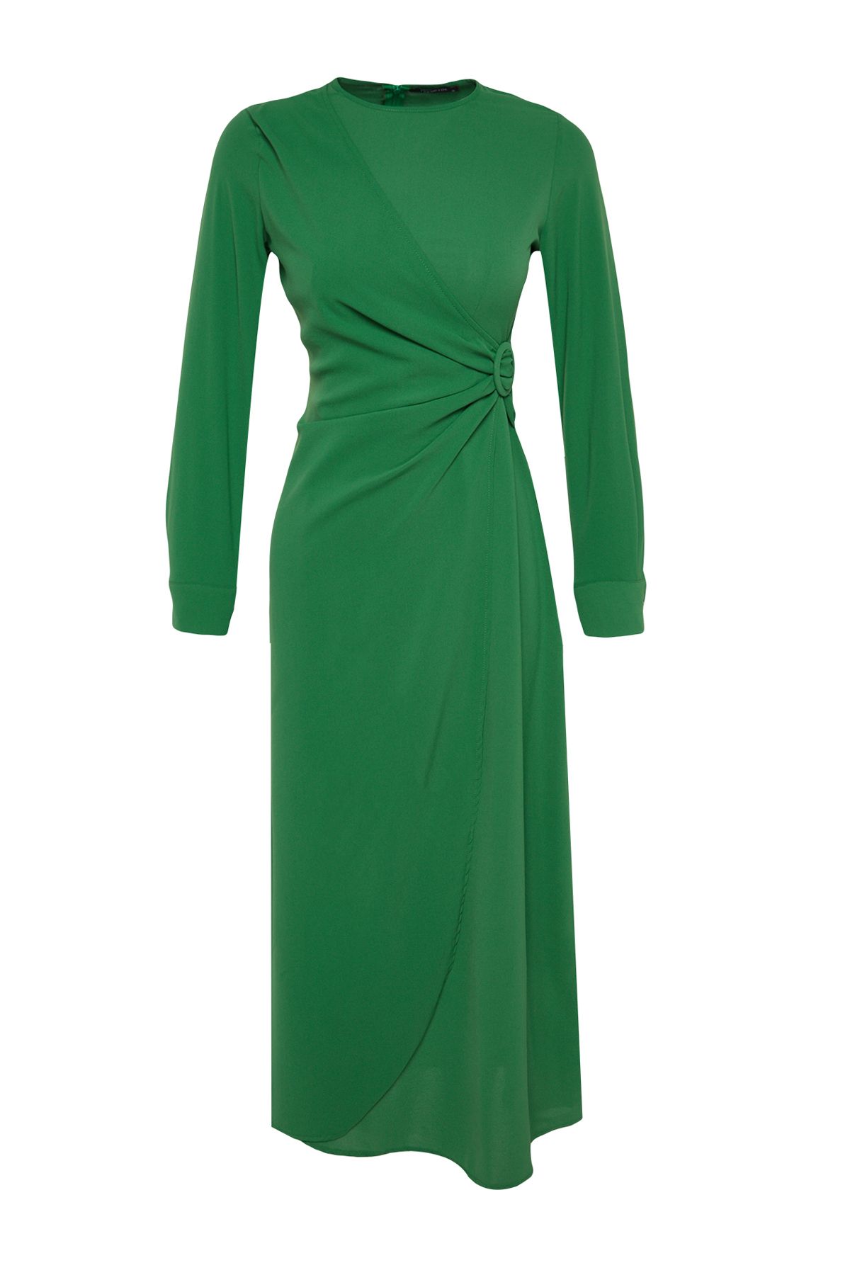 Trendyol Modest-Detailní zelené tkané oblečení z aerobinu TCTAW24EB00067 7