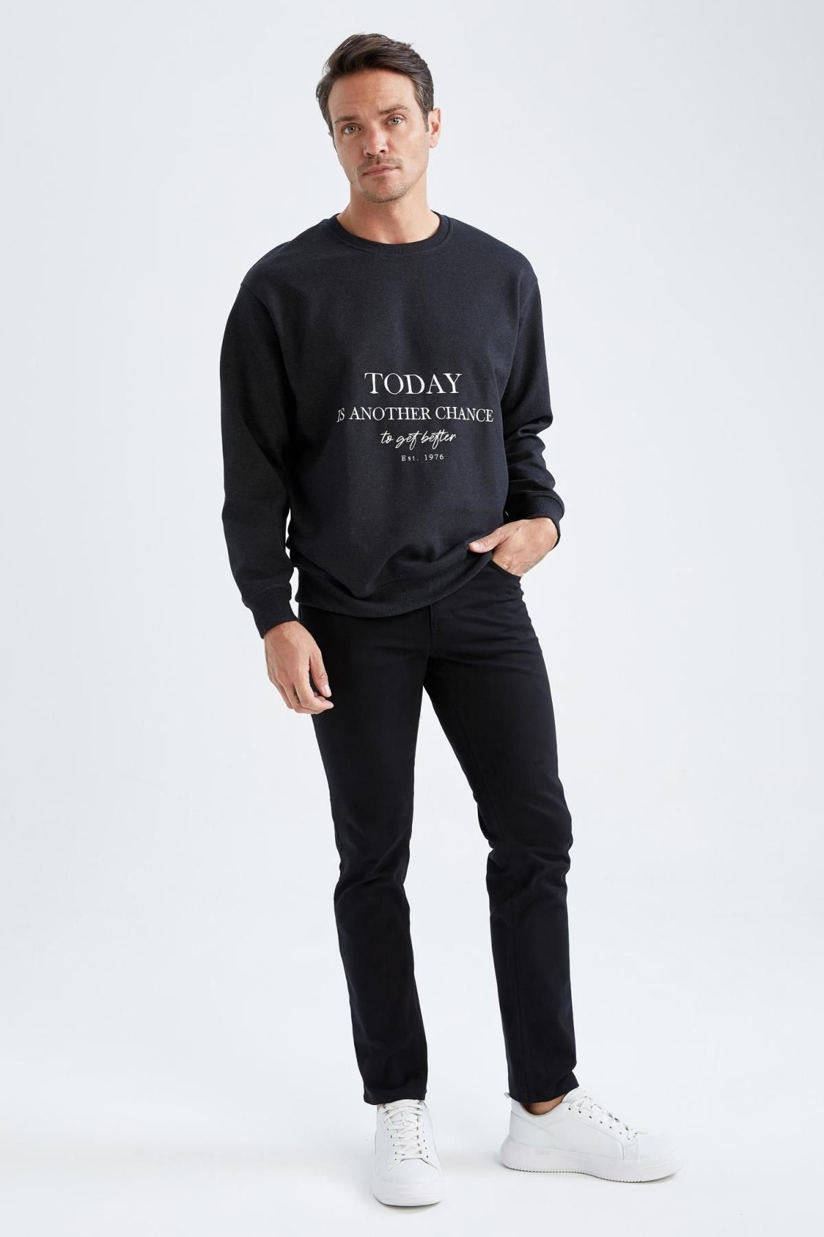 DeFacto-Regular Fit Chino Canvas Trousers 6