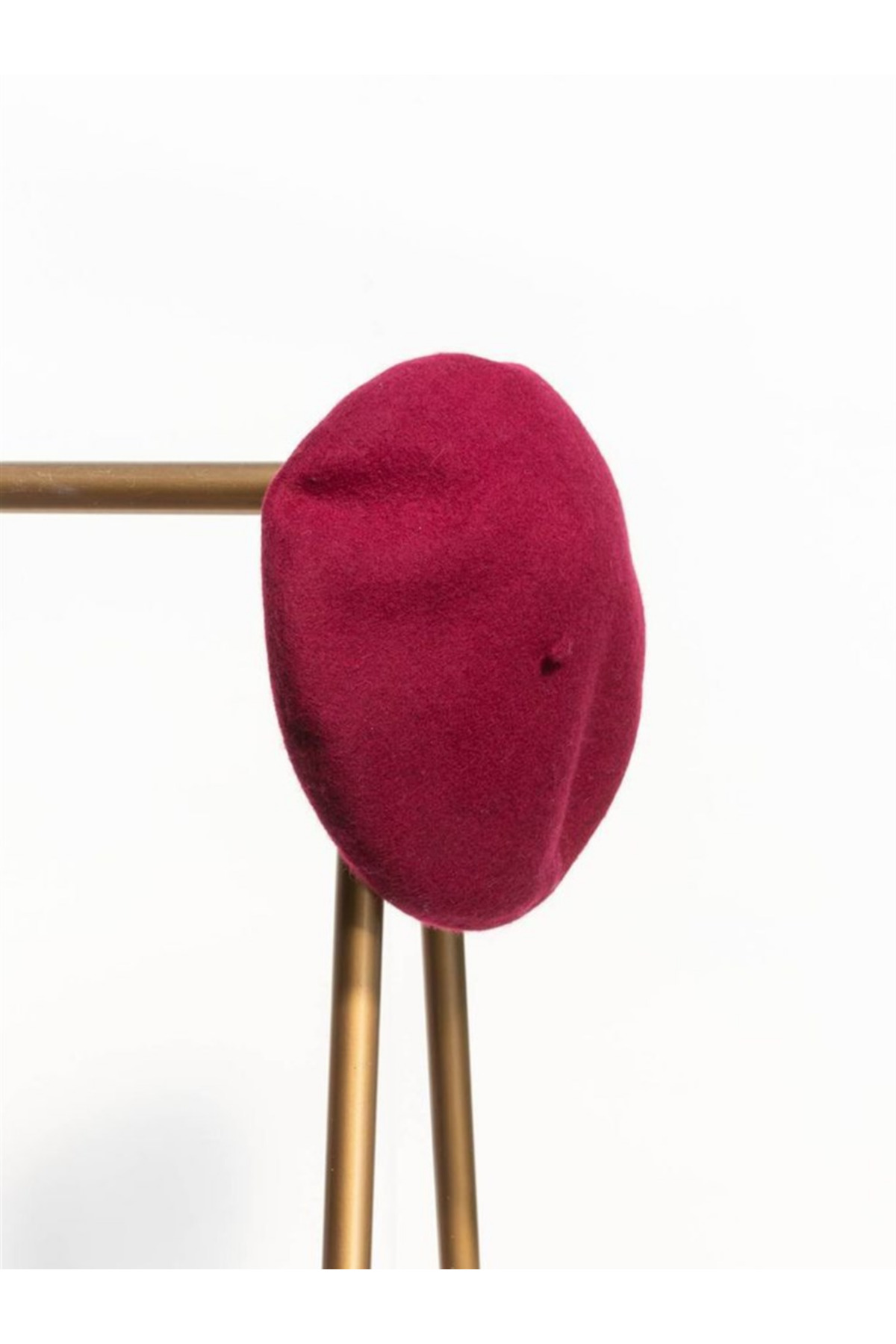 MinaCarin  Fransız Ressam Keçe Bere Erkek Bordo - Görsel 3