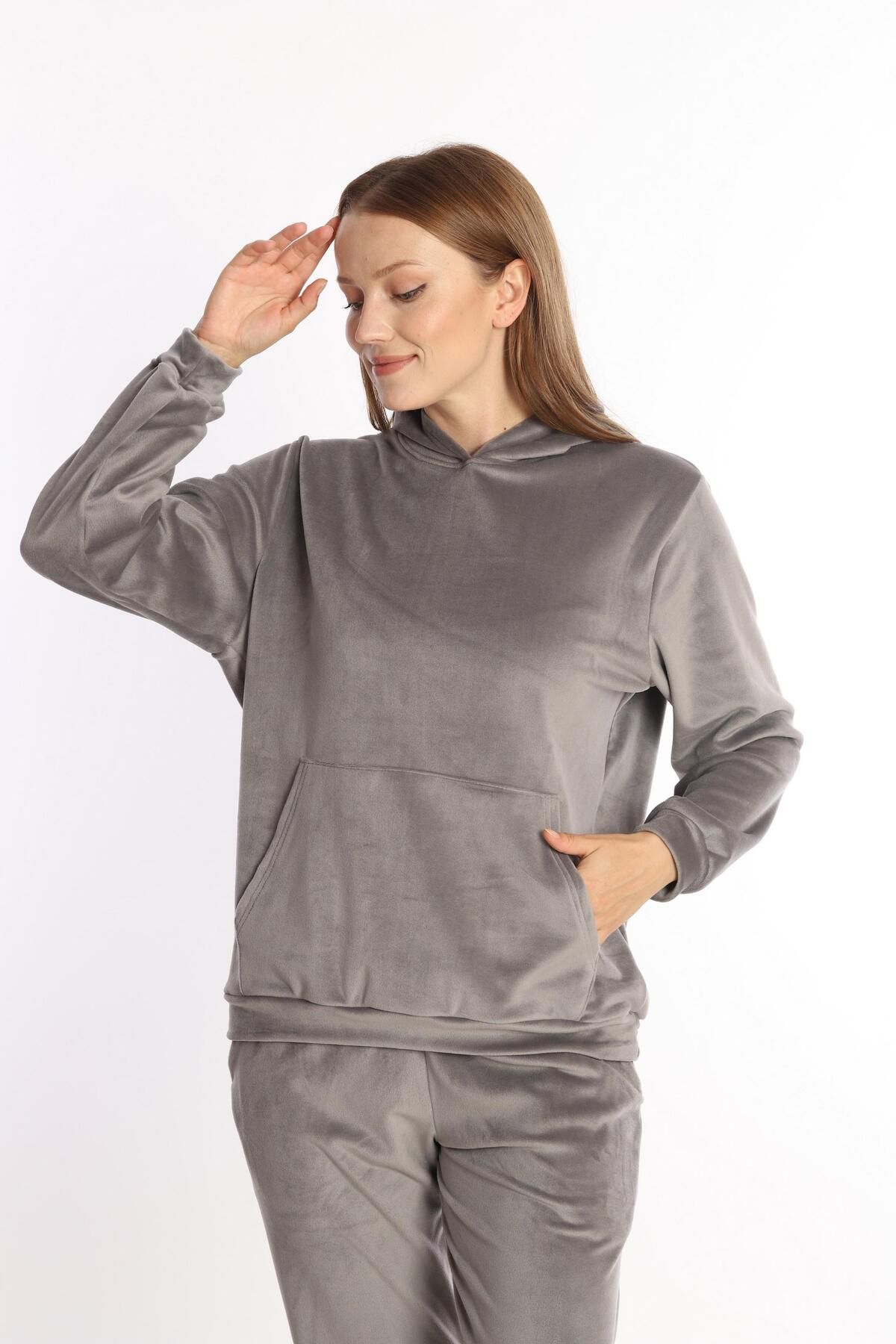Grey velour tracksuit womens new arrivals