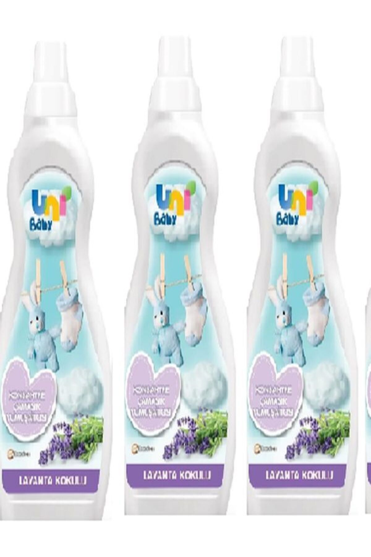 Uni Baby Konsantre Çamaşır Yumuşatıcı Lavanta Kokulu 1200 ml X 3ADET