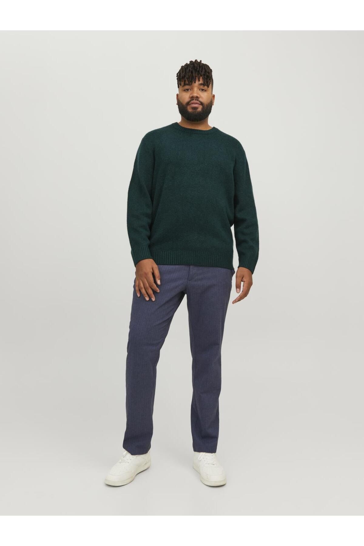 پلیور یقه پشمی - سایز بزرگ Jack & Jones