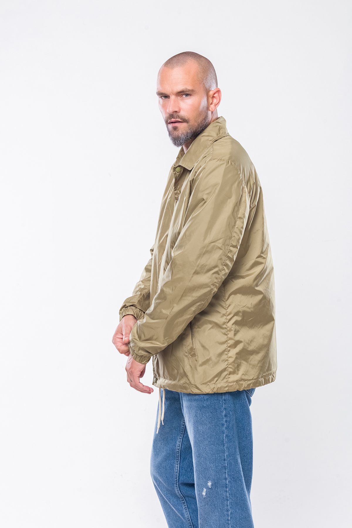 Kevin-K238 Men's Green Thin Seasonal Coat 3