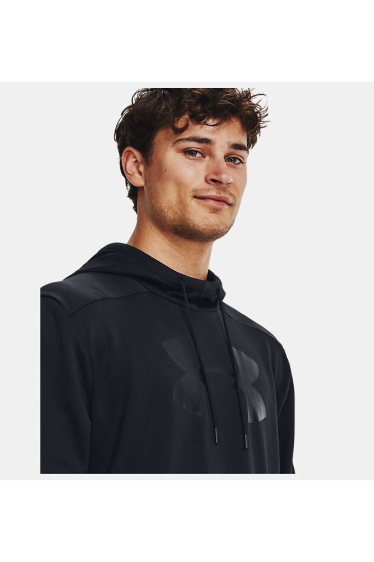 سویشرت ورزشی مشکی مردانه آرم بزرگ Armor Fleece® BIG HADED UPPER 1379743 001 Under Armour