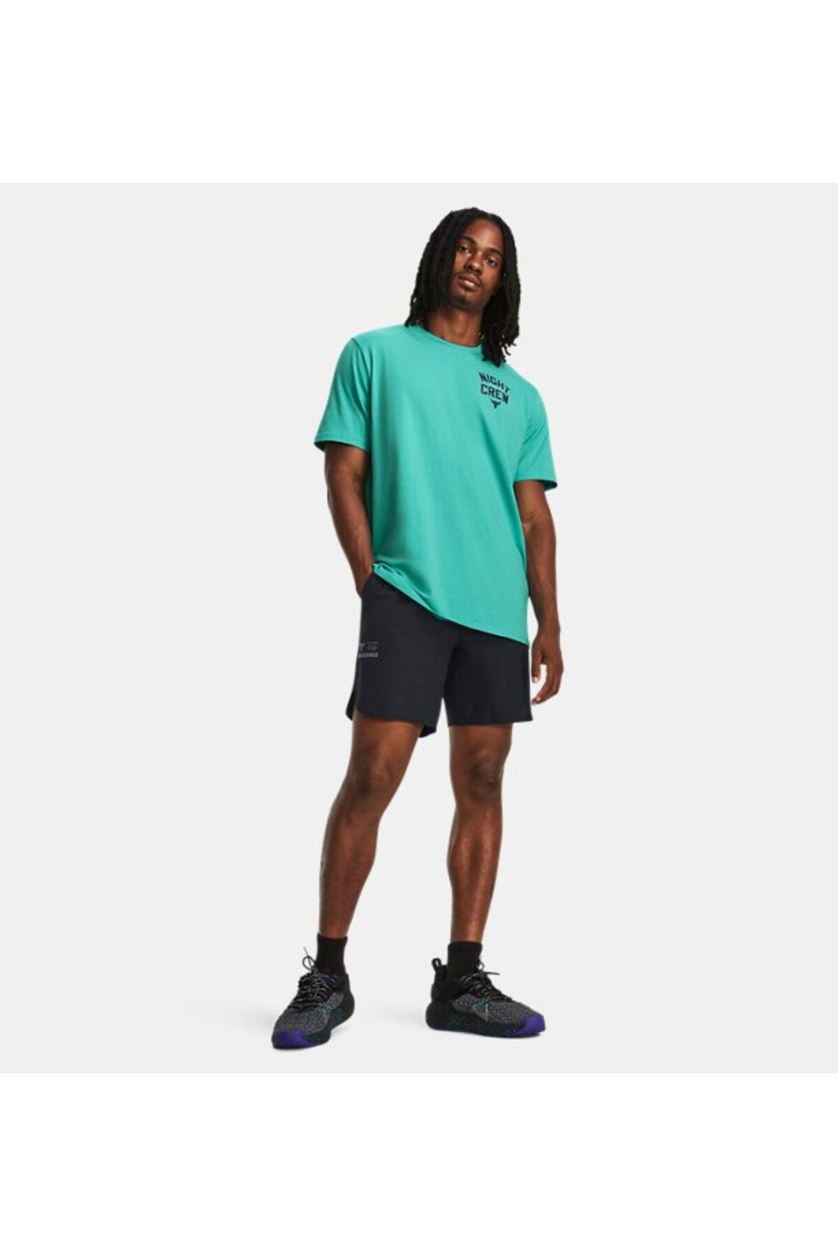 تی شرت سبز مردانه پروژه راک شبانه یقه آستین کوتاه 1379751 369 Under Armour